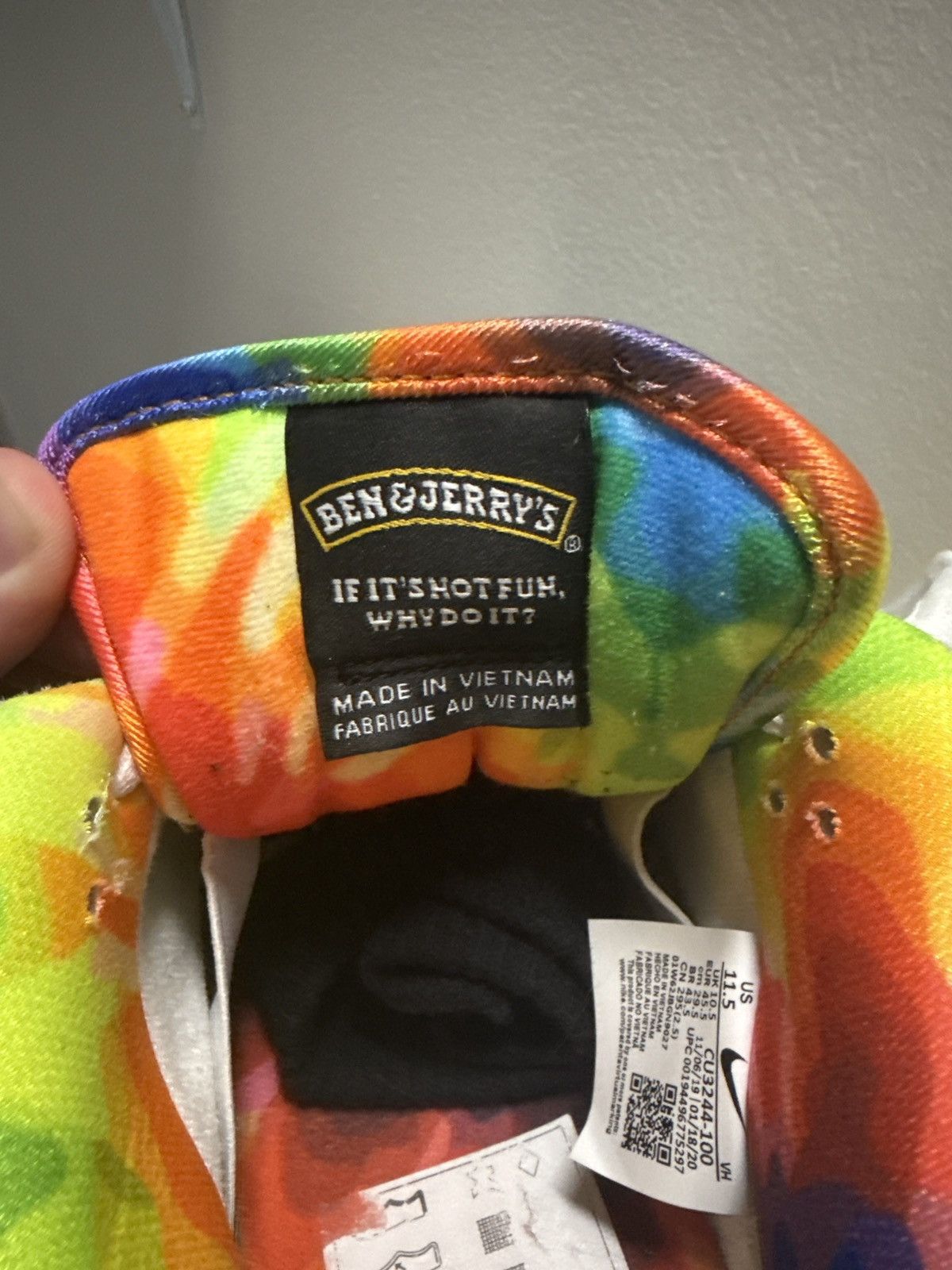 Nike SB Nike sb dunk low Ben & Jerry chunky dunky(special box) Size US 11.5 / EU 44-45 - 16 Thumbnail