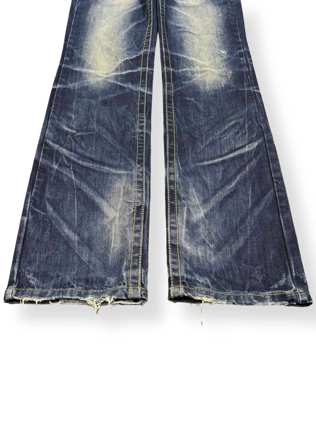 If Six Was Nine Vintage Japanese Brand Lolita Whiskers Distressed Punk Jeans Size US 32 / EU 48 - 7 Thumbnail