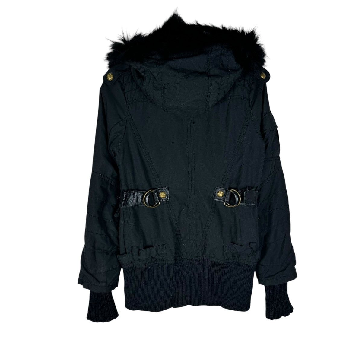 If Six Was Nine 🌟SLY GLAMOUR BONDAGE FUR HOODIE JACKET Size M / US 6-8 / IT 42-44 - 7 Thumbnail