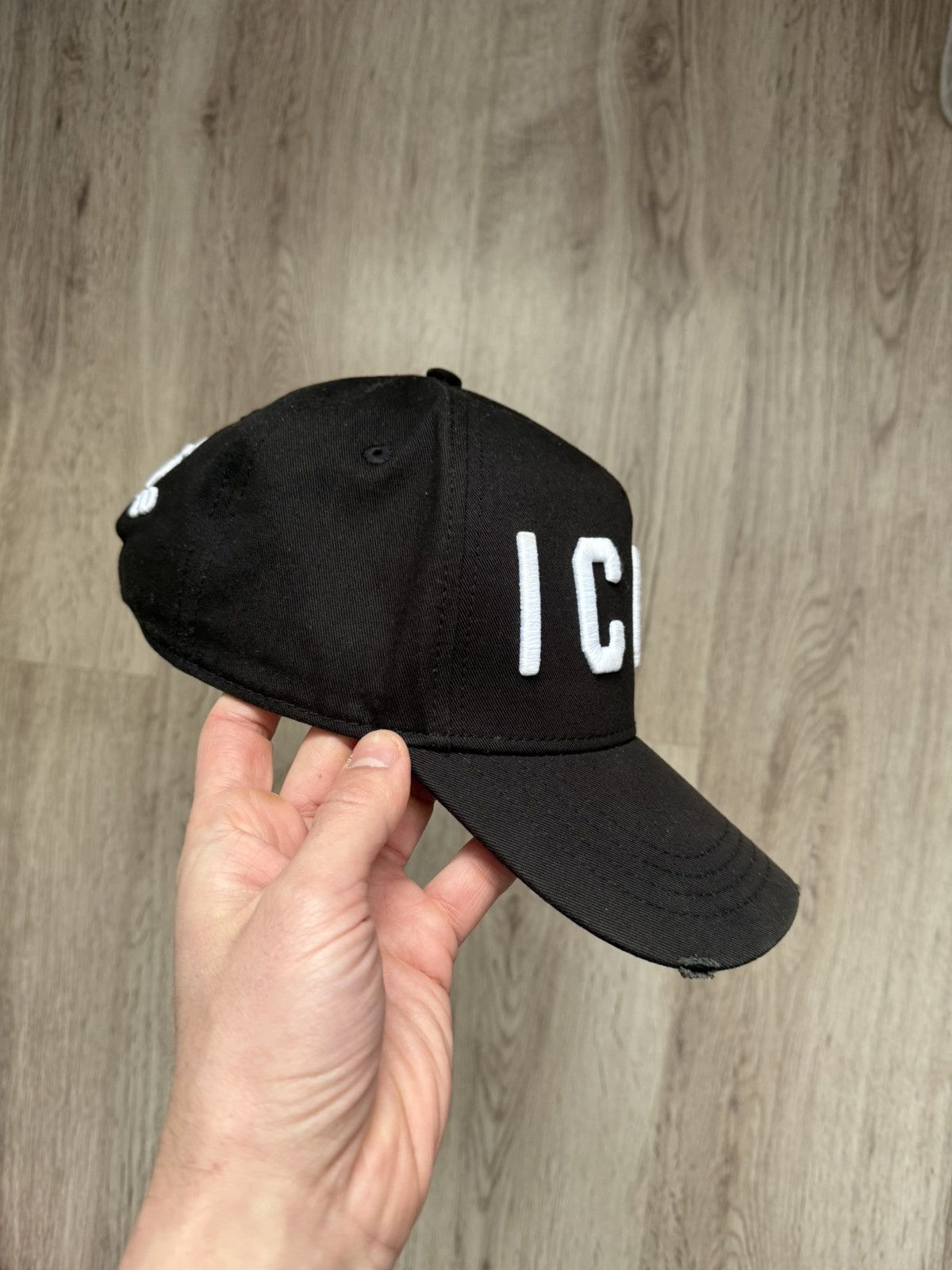 Dsquared2 DSQUARED2 ICON Logo Black Baseball Cap Adjustable Size ONE SIZE - 2 Thumbnail