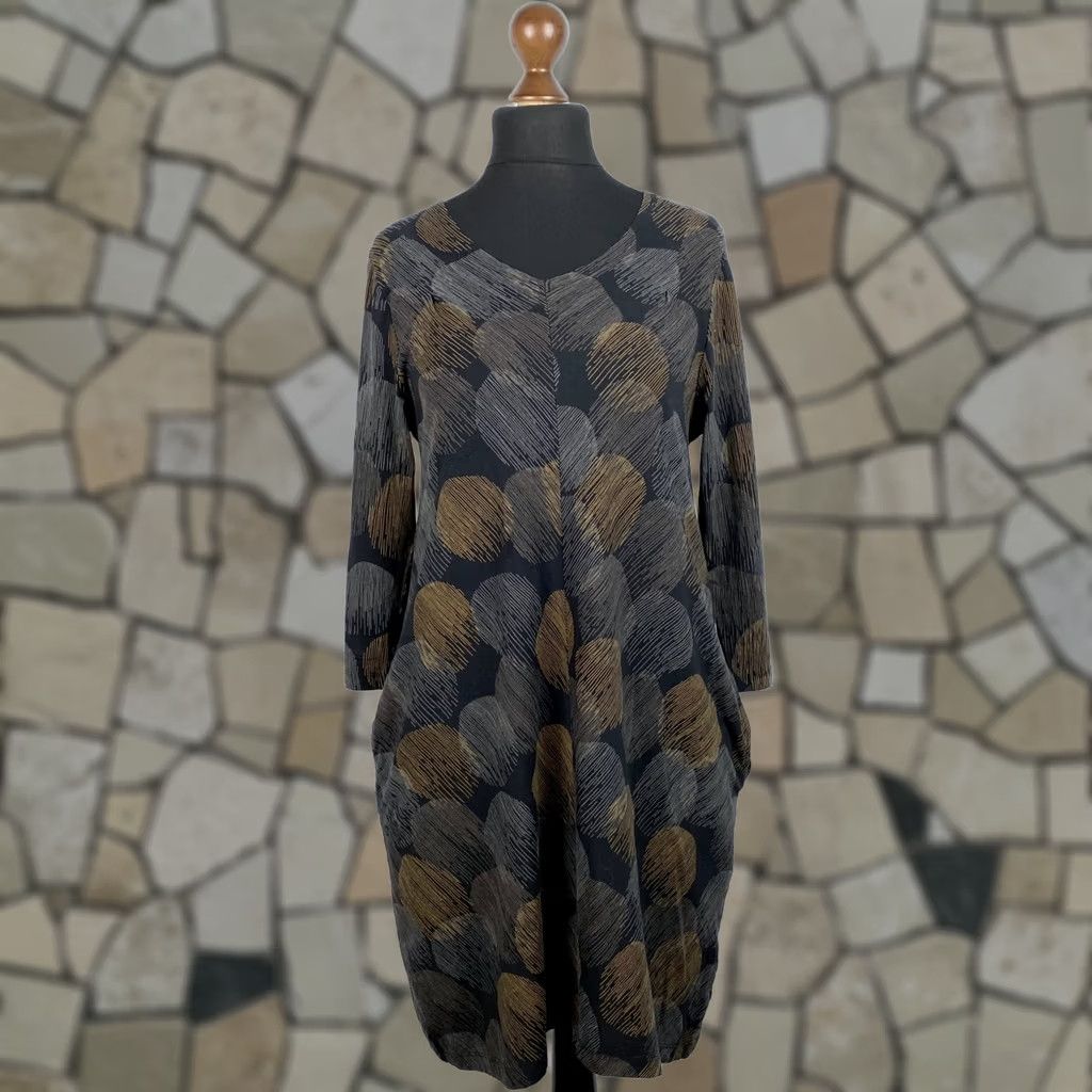 Vintage Gudrun Sjoden Womens Dress S A-Line Dress Midi Multicoloured Dress Women S 100% Genuine Item Size S / US 4 / IT 40 - 1 Thumbnail