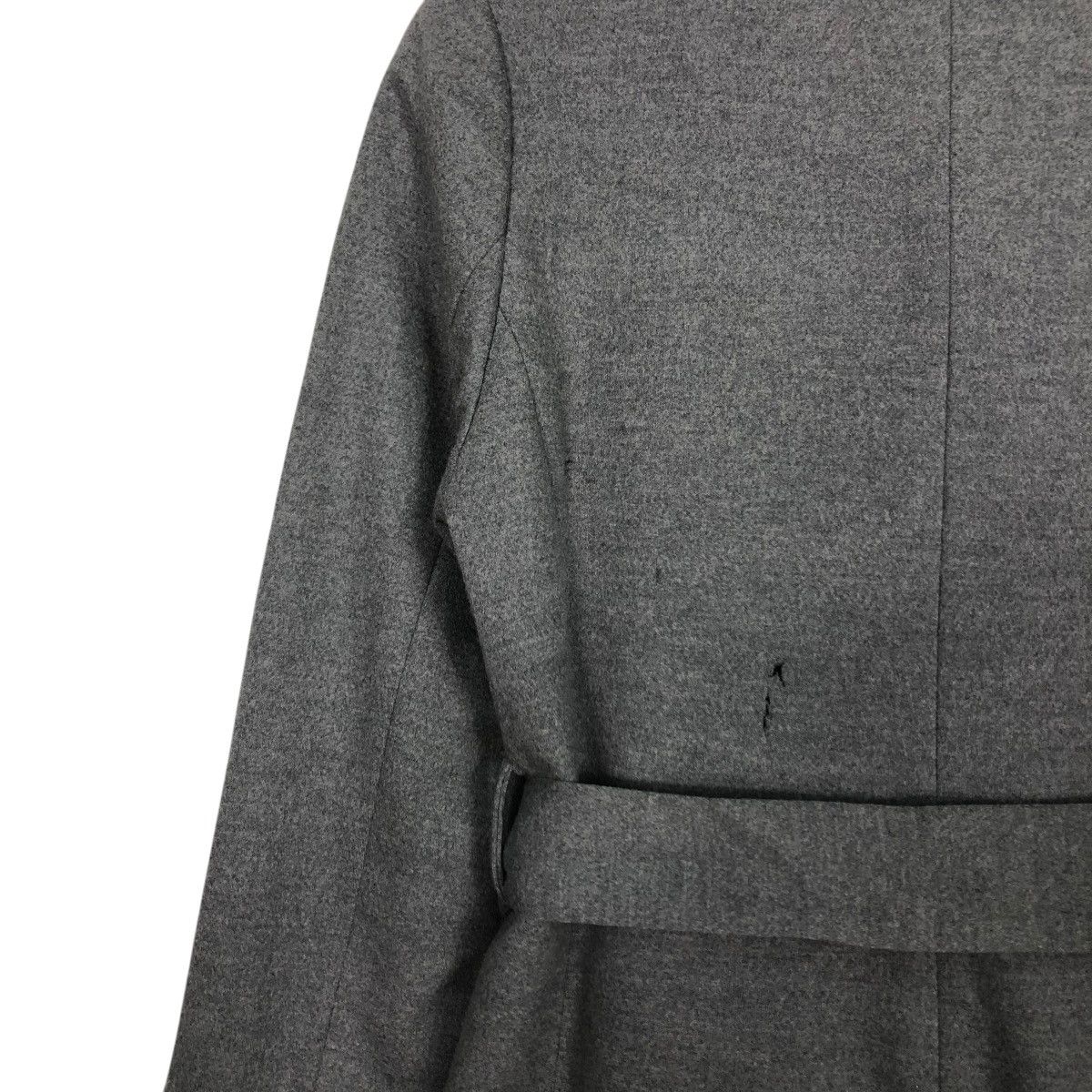 Yohji Yamamoto 🔥VINTAGE WOOL LONG JACKET BELTED INED MULTI POCKETS Size M / US 6-8 / IT 42-44 - 14 Thumbnail