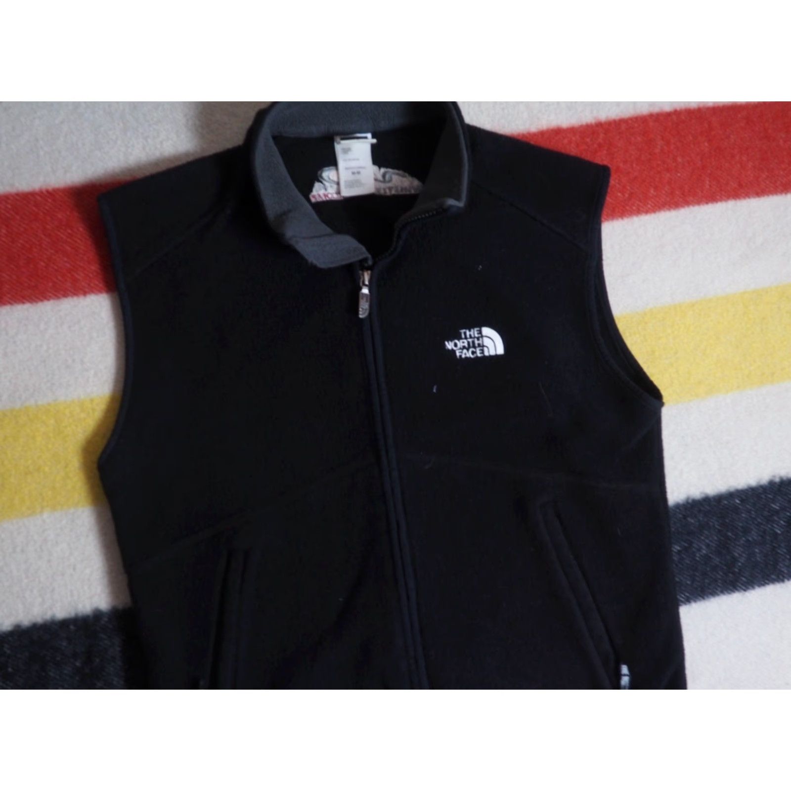 The North Face VINTAGE The North Face Vest 90s TNF Whistler Black Zip Logo Fleece Mens M Black Short Size US M / EU 48-50 / 2 - 3 Thumbnail