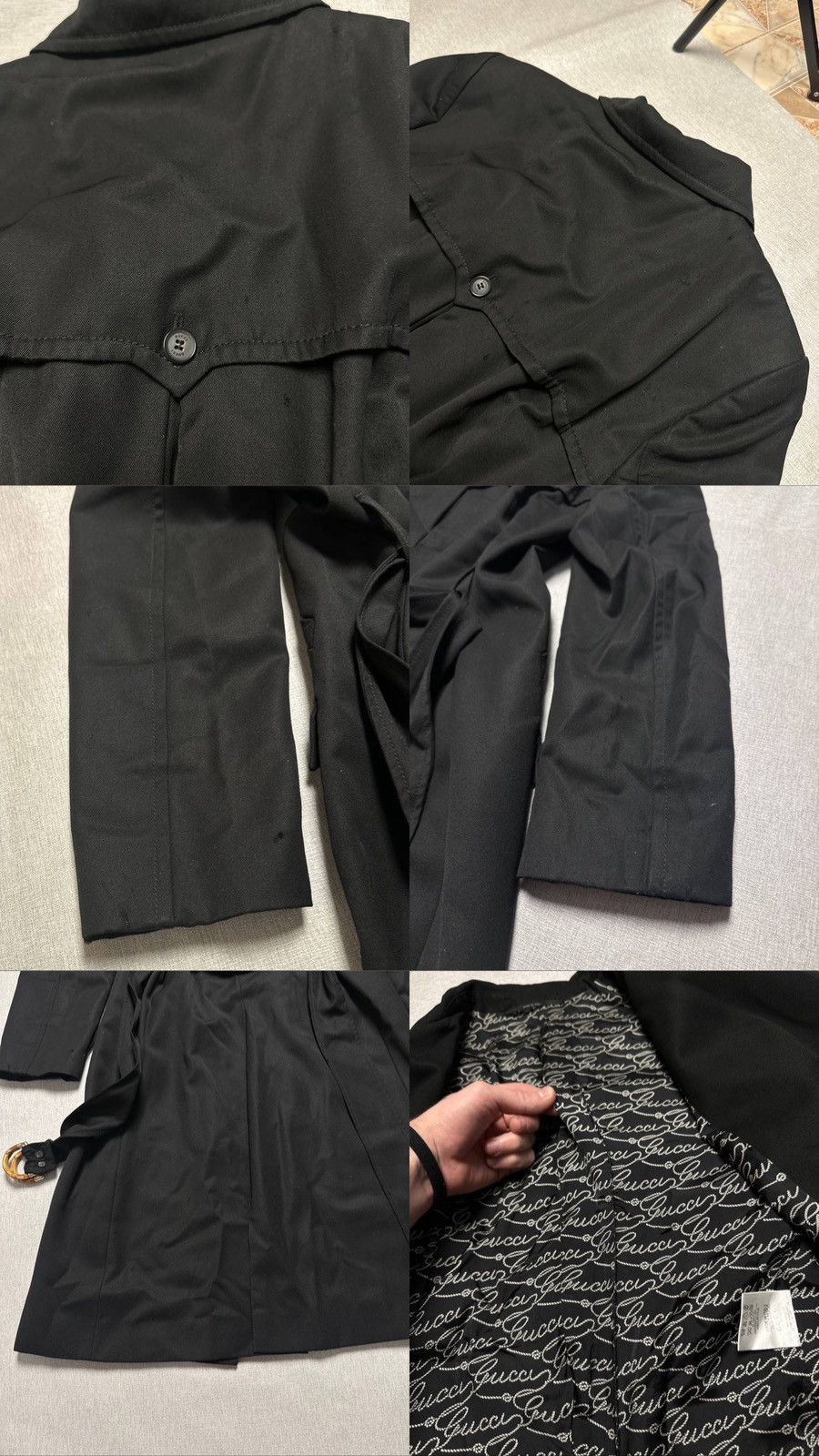 Gucci Archive Gucci Trench Coat with bamboo belt Size L / US 10 / IT 46 - 22 Thumbnail