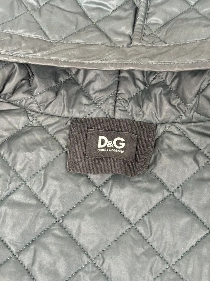 Dolce & Gabbana 2010s Dolce & Gabbana Dark Green Quilted Hooded Nylon Vest Size US M / EU 48-50 / 2 - 8 Thumbnail