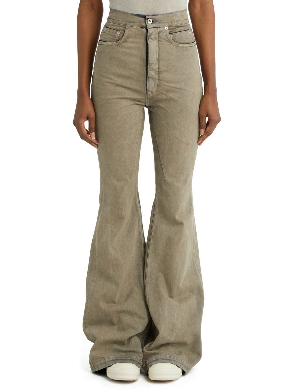 Rick Owens Drkshdw Rick Owens DRKSHDW Bolan Bootcut Jeans Pearl Size 25" / US 0 / IT 36 - 1 Thumbnail
