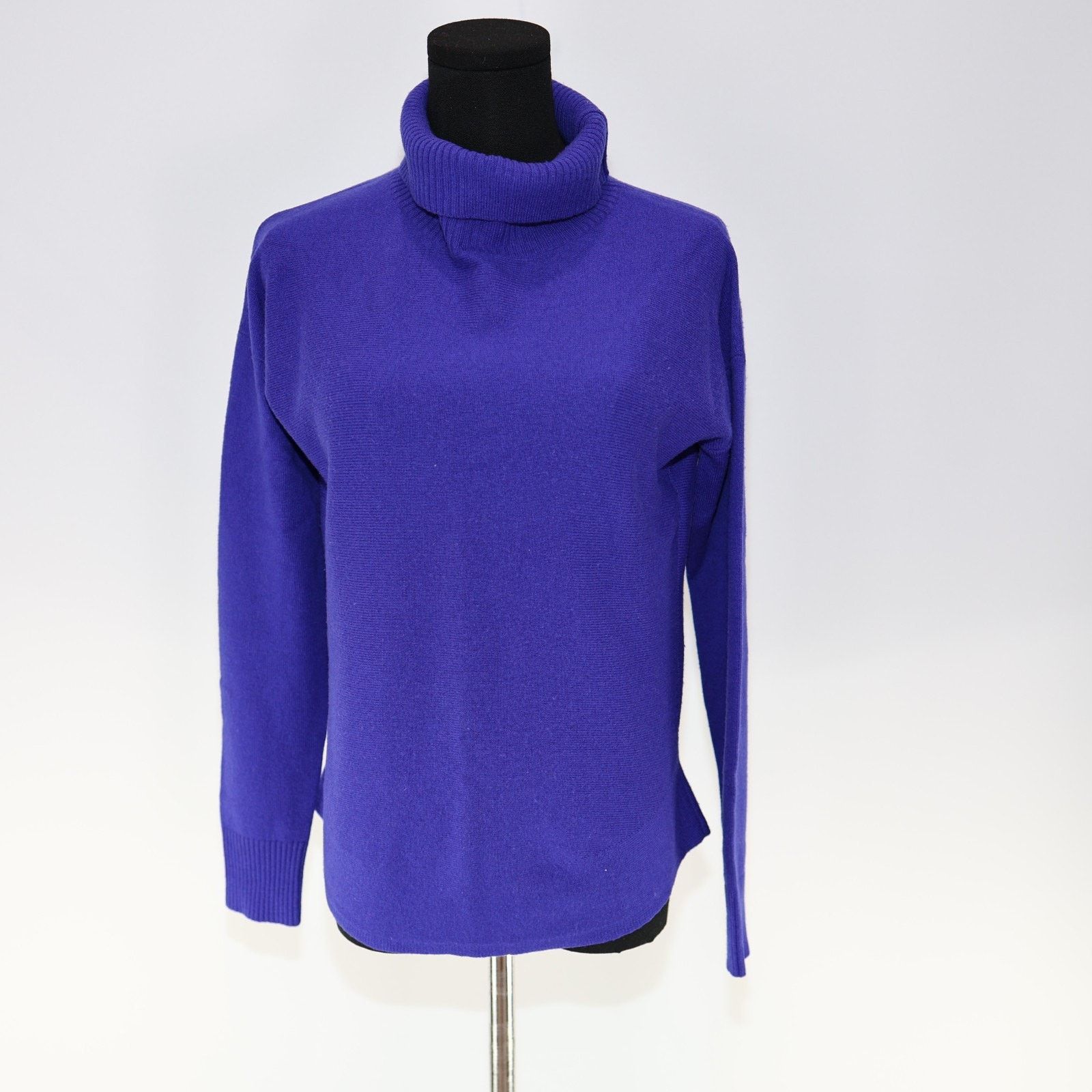 Eileen Fisher EILEEN FISHER Purple Wool Cowl Turtle Neck Sweater Size ~ S Size S / US 4 / IT 40 - 2 Thumbnail