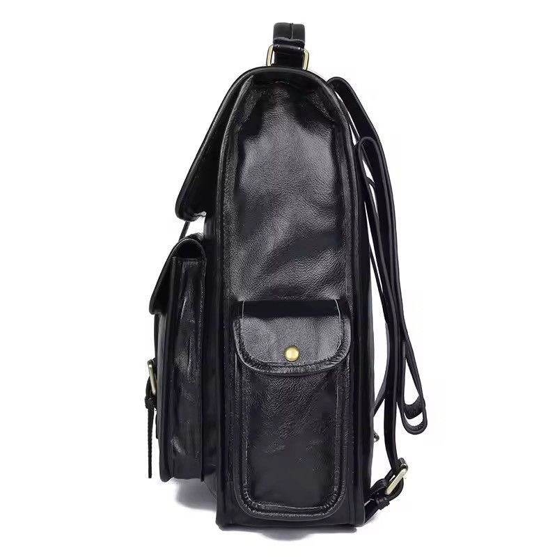 Genuine Leather Soft Genuine Leather Handmade Backpack Size ONE SIZE - 3 Thumbnail