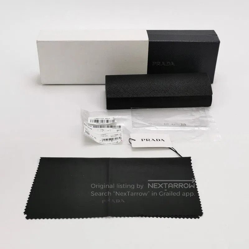 Prada Prada Full Frame Triangle Logo Glasses. Size ONE SIZE - 8 Thumbnail