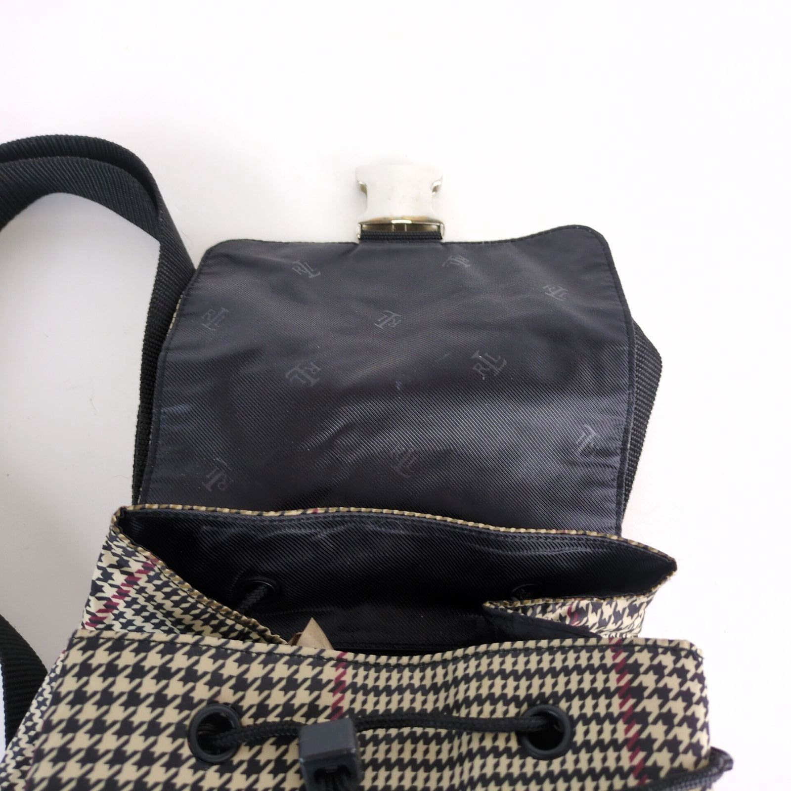 Ralph Lauren LRL Ralph Lauren Houndstooth Print Nylon Backpack Size ONE SIZE - 8 Thumbnail