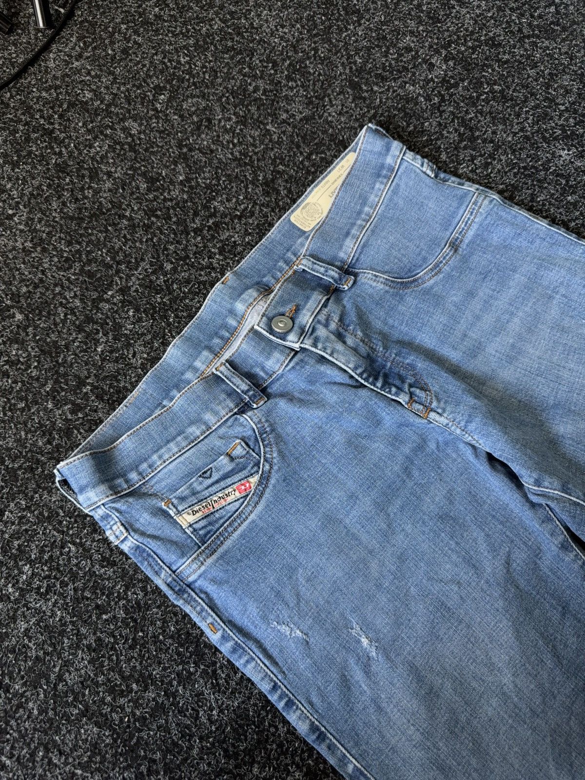 Diesel Luxury Y2K Diesel Livier-Ankle Light Wash Skinny Jeans W31 Size 31" - 6 Thumbnail