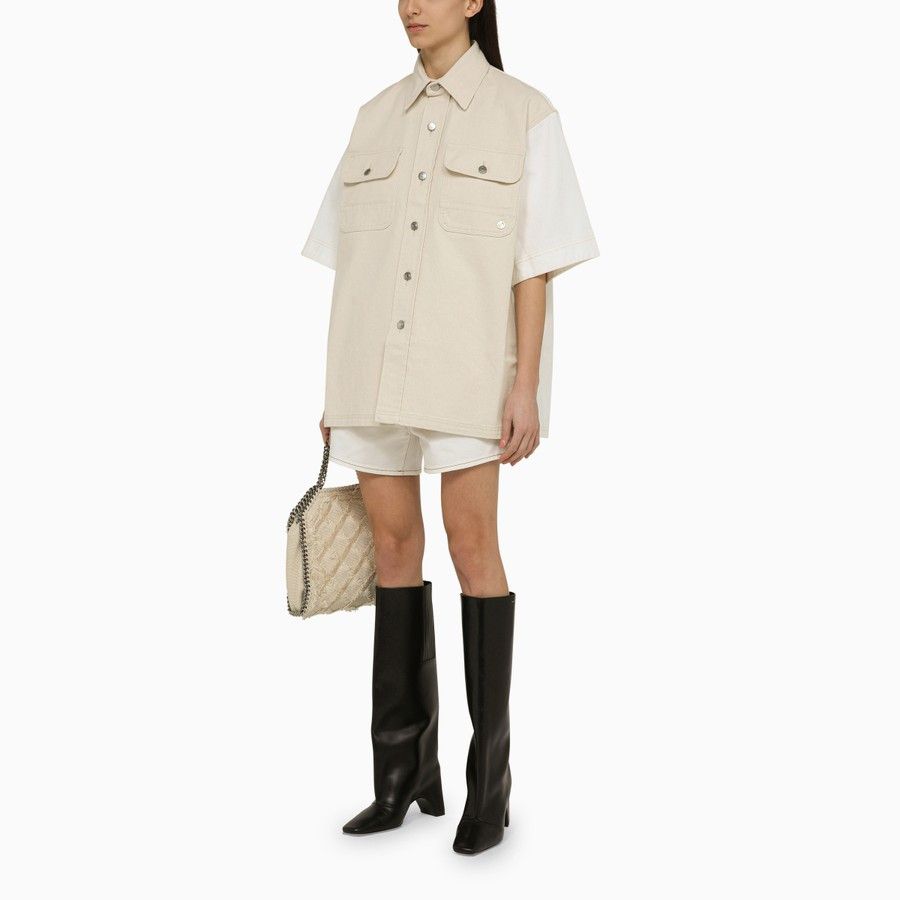 Stella McCartney o1d2blof1024 Denim Shirt in White / Ecru Size S / US 4 / IT 40 - 3 Thumbnail