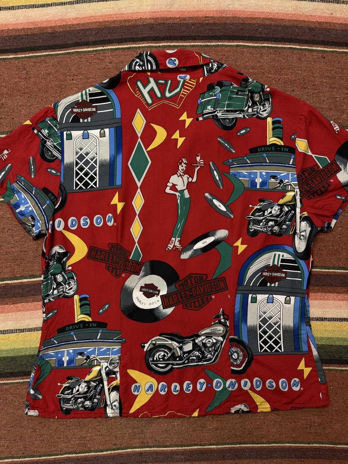 Harley Davidson × Vintage Vintage 90's Made in Hawaii Harley Davidson Button Up Shirt Size M / US 6-8 / IT 42-44 - 7 Thumbnail