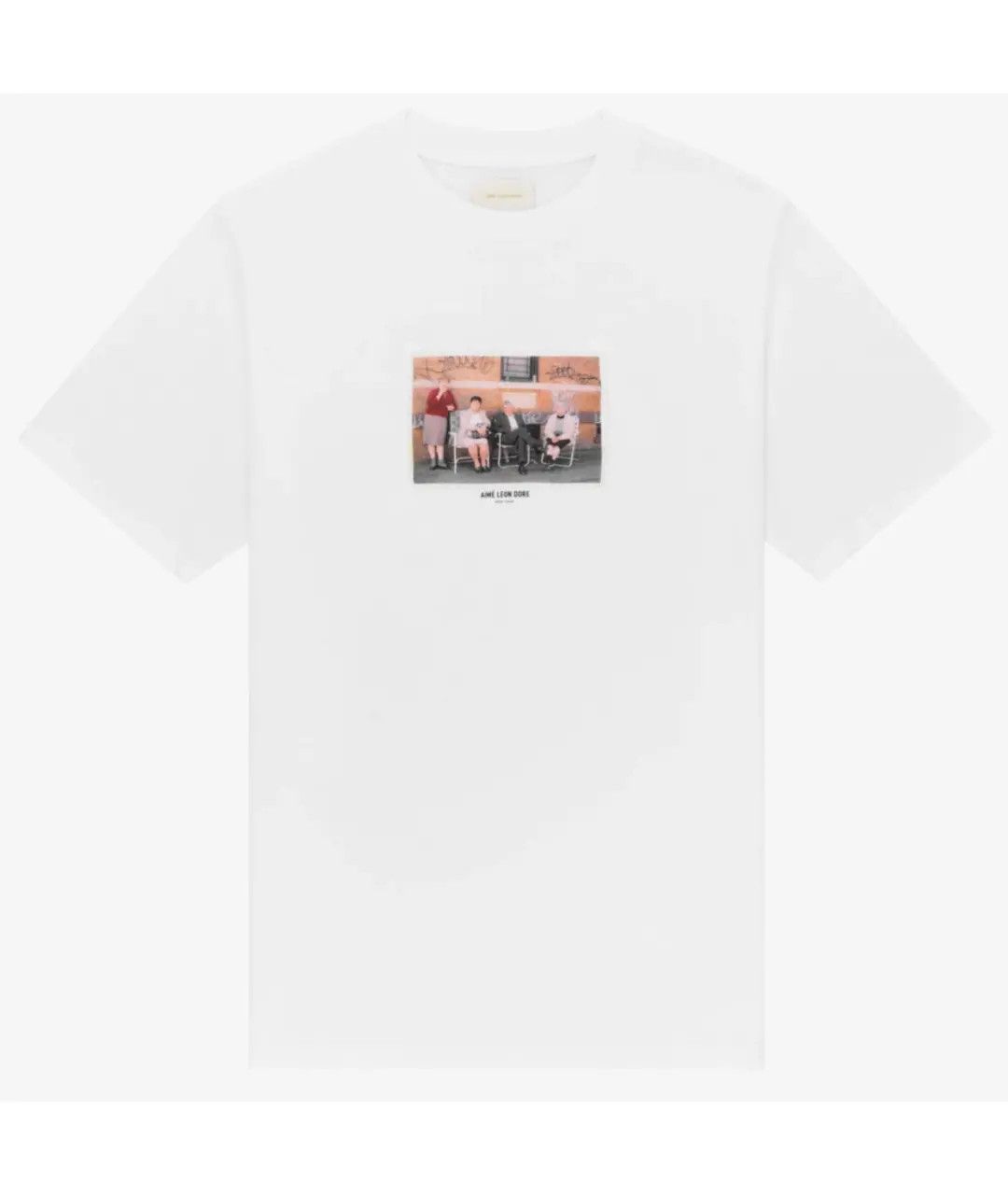 Aime Leon Dore o1mle0526 Fall Photo Short Sleeve T-Shirt Sitting in White Size US S / EU 44-46 / 1 - 3 Thumbnail