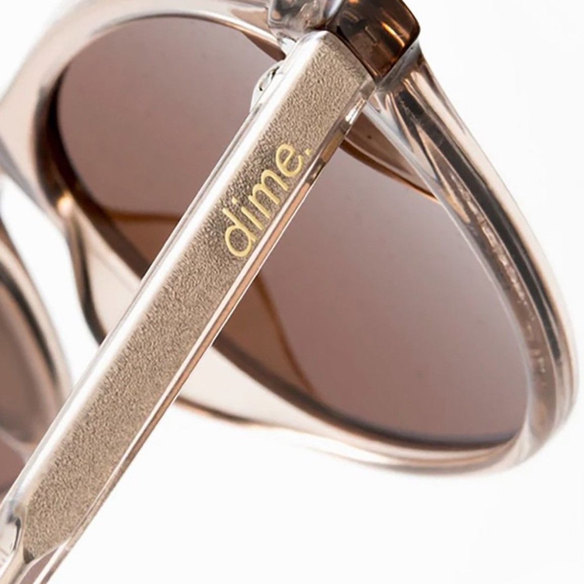 Dime Dime Optics Becky G The G Sunglasses Vintage Crystal/Brown Size ONE SIZE - 4 Thumbnail