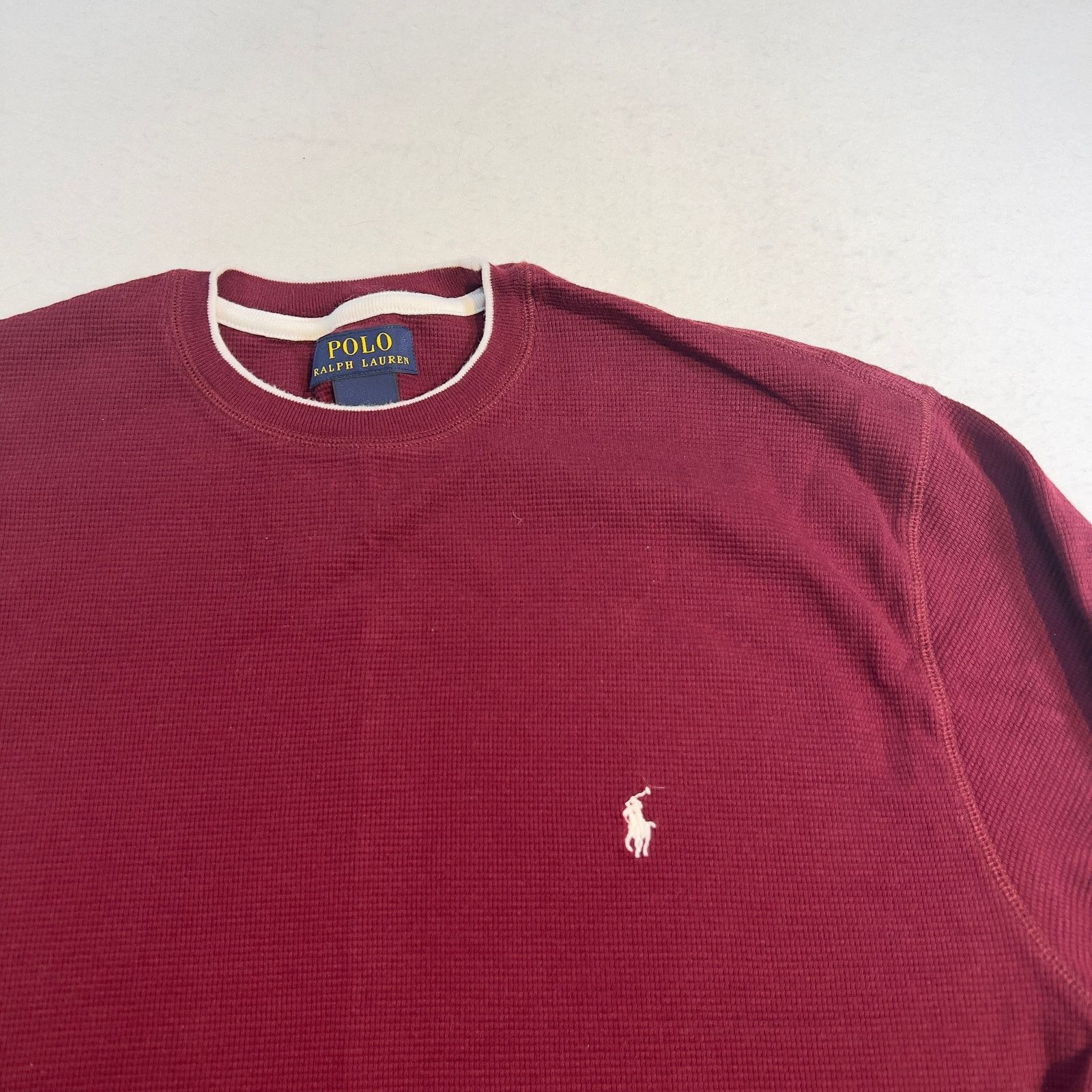 Polo Ralph Lauren Polo Ralph Lauren Long Sleeve Shirt Men 2XL Waffle Pony Logo Size US XXL / EU 58 / 5 - 3 Thumbnail