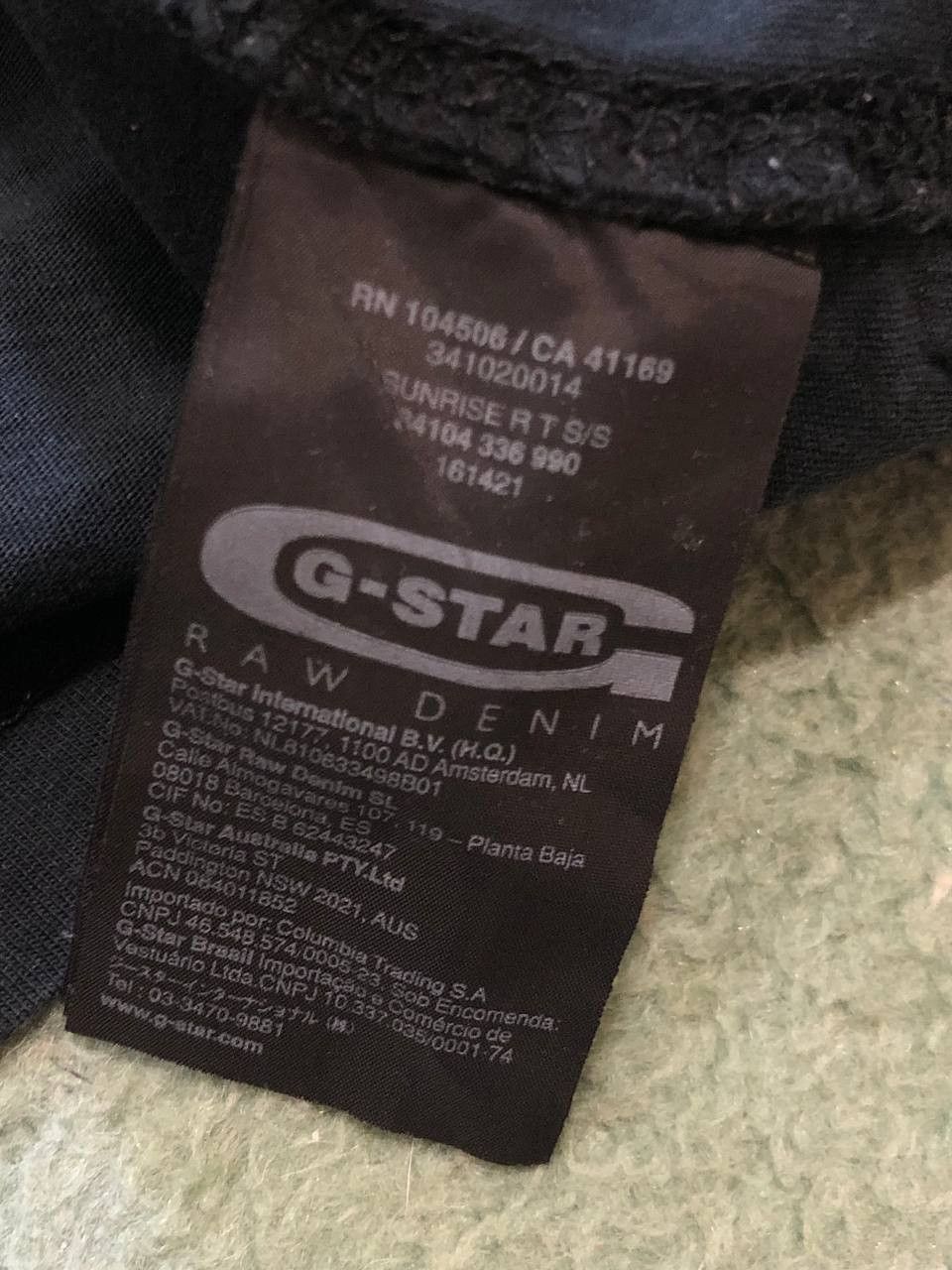 G-Star Vintage big logo G-Star Raw T-shirt black Y2K size M Size US M / EU 48-50 / 2 - 3 Thumbnail