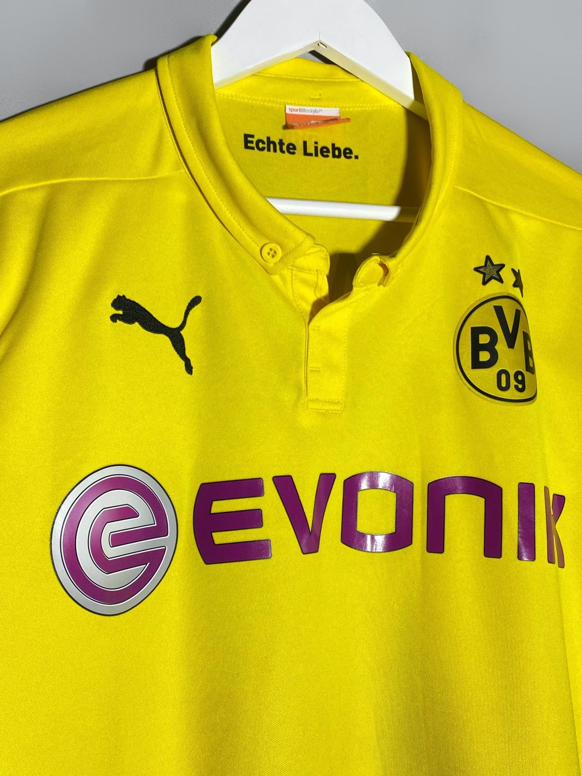 Puma #17 Aubameyang BVB Borussia Dortmund Puma Football Shirt Size US M / EU 48-50 / 2 - 2 Thumbnail