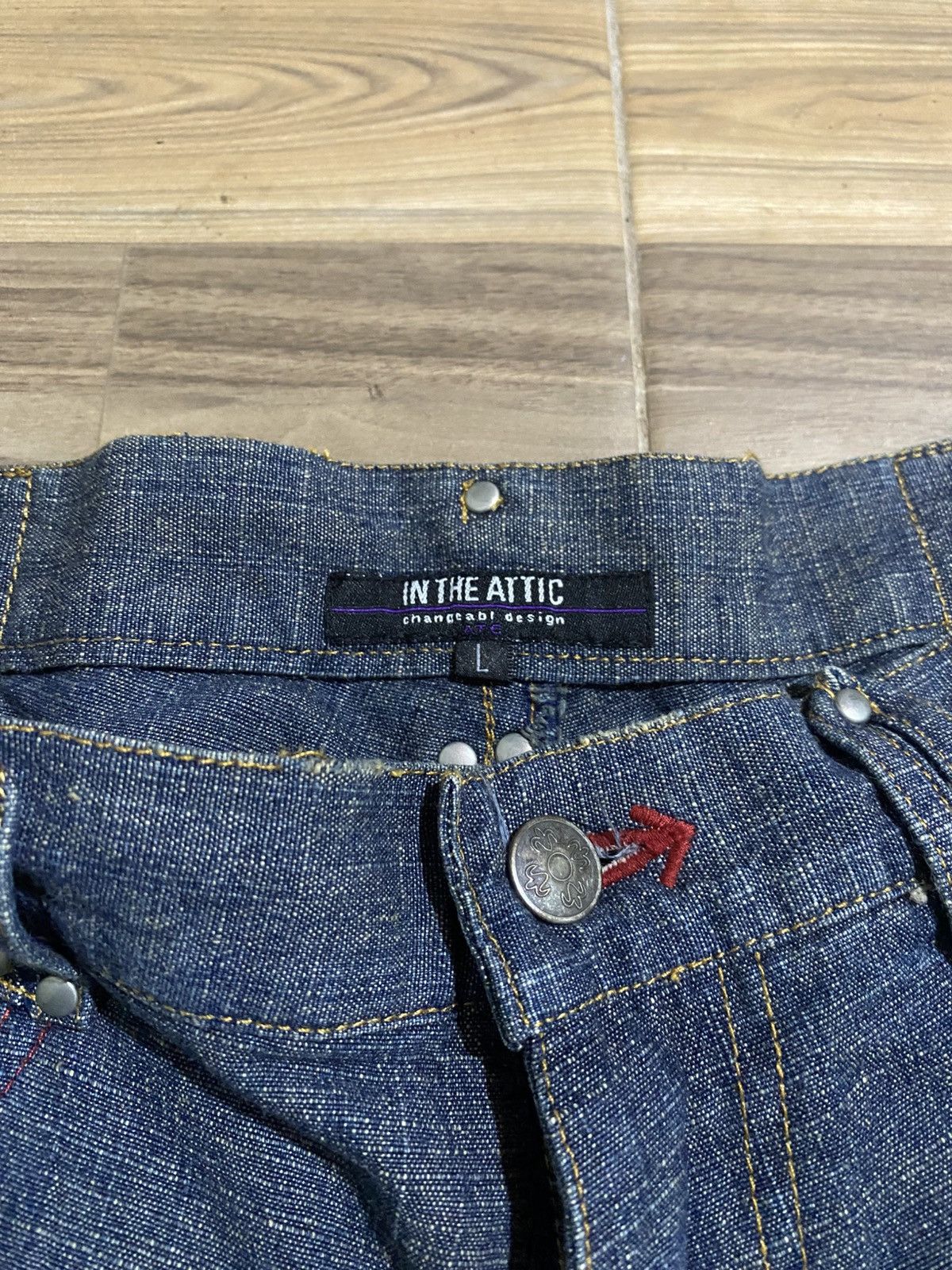 Japanese Brand × Vintage VINTAGE IN THE ATTIC DOUBLE ZIPPER POCKET JEANS Size US 30 / EU 46 - 4 Thumbnail
