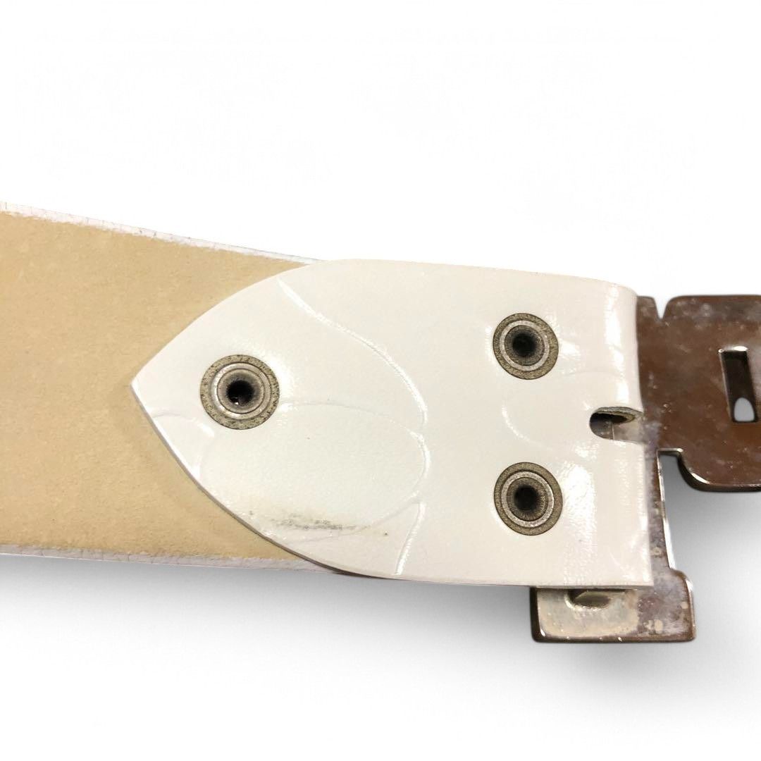 Bape A Bathing Ape (BAPE) - L Embossed Leather Belt Gold Buckle Size ONE SIZE - 7 Thumbnail