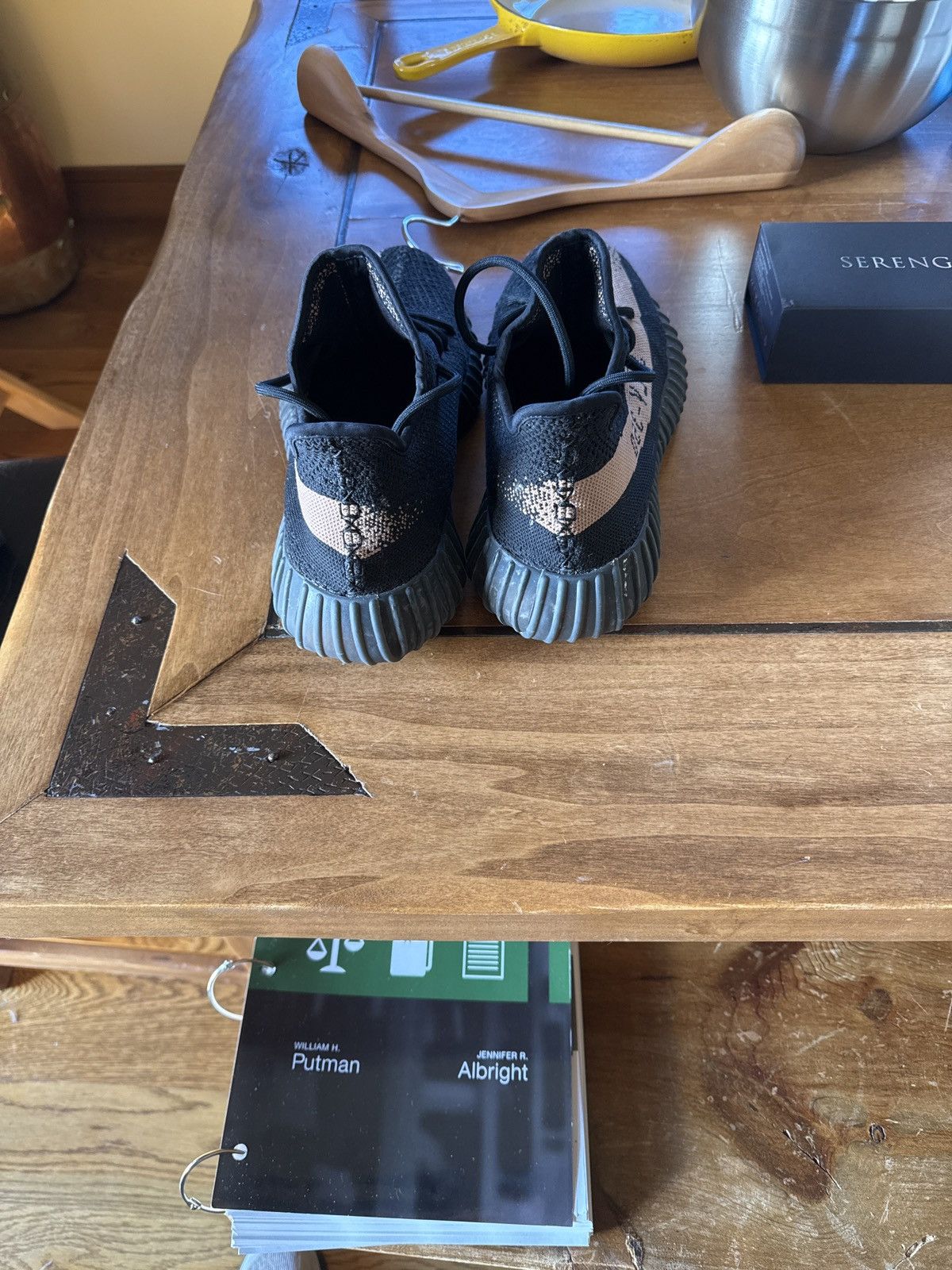 Adidas adidas Yeezy Boost 350 V2 Core Black Copper Size US 10.5 / EU 43-44 - 5 Thumbnail