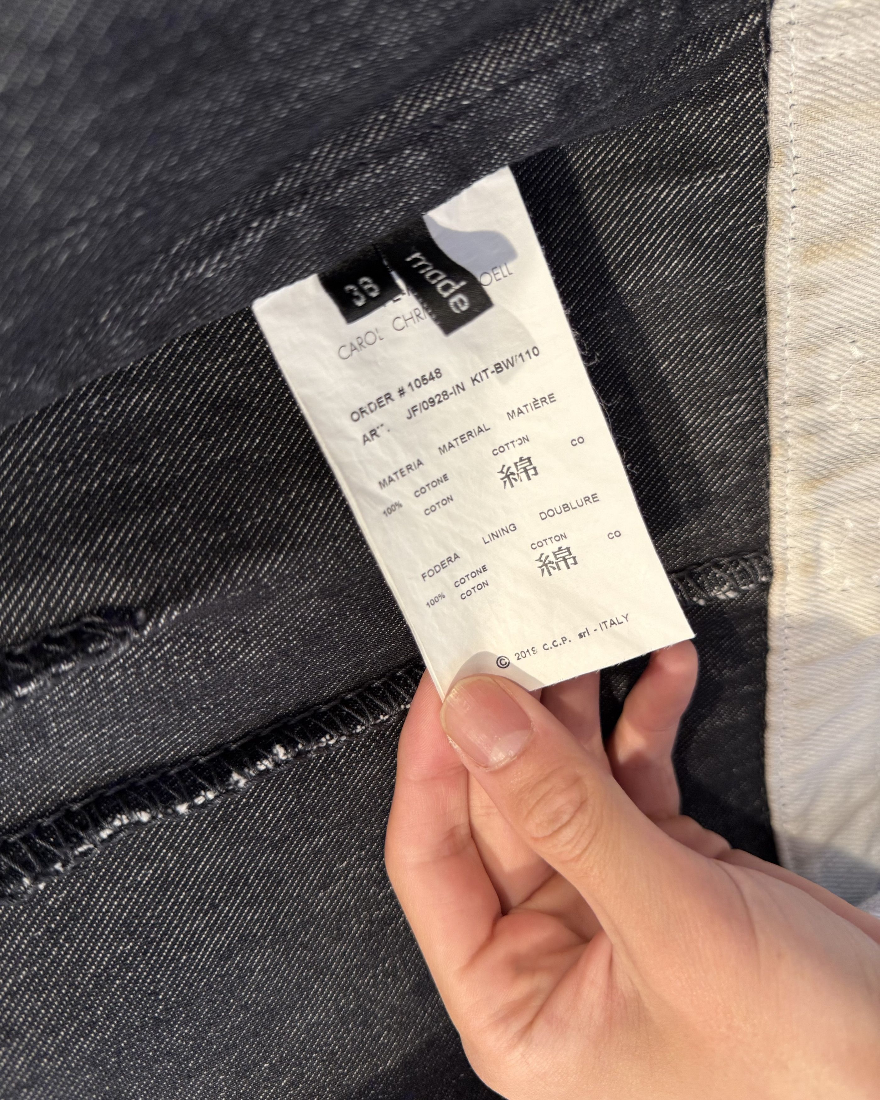 Carol Christian Poell Carol Christian Poell Dead End Line Denim Jacket Size US XXS / EU 40 - 4 Thumbnail