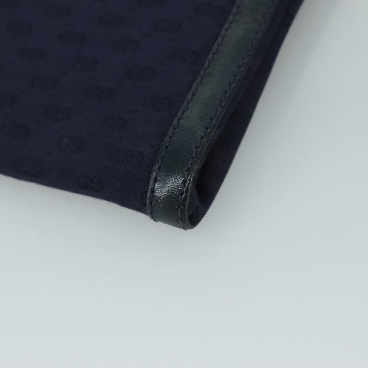 Gucci GUCCI Micro GG Canvas Shoulder Bag Navy Size ONE SIZE - 10 Thumbnail