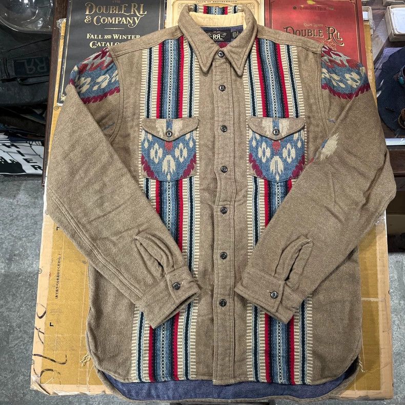 RRL Ralph Lauren RRL Ralph Lauren Southwest style shirt Size US M / EU 48-50 / 2 - 2 Thumbnail