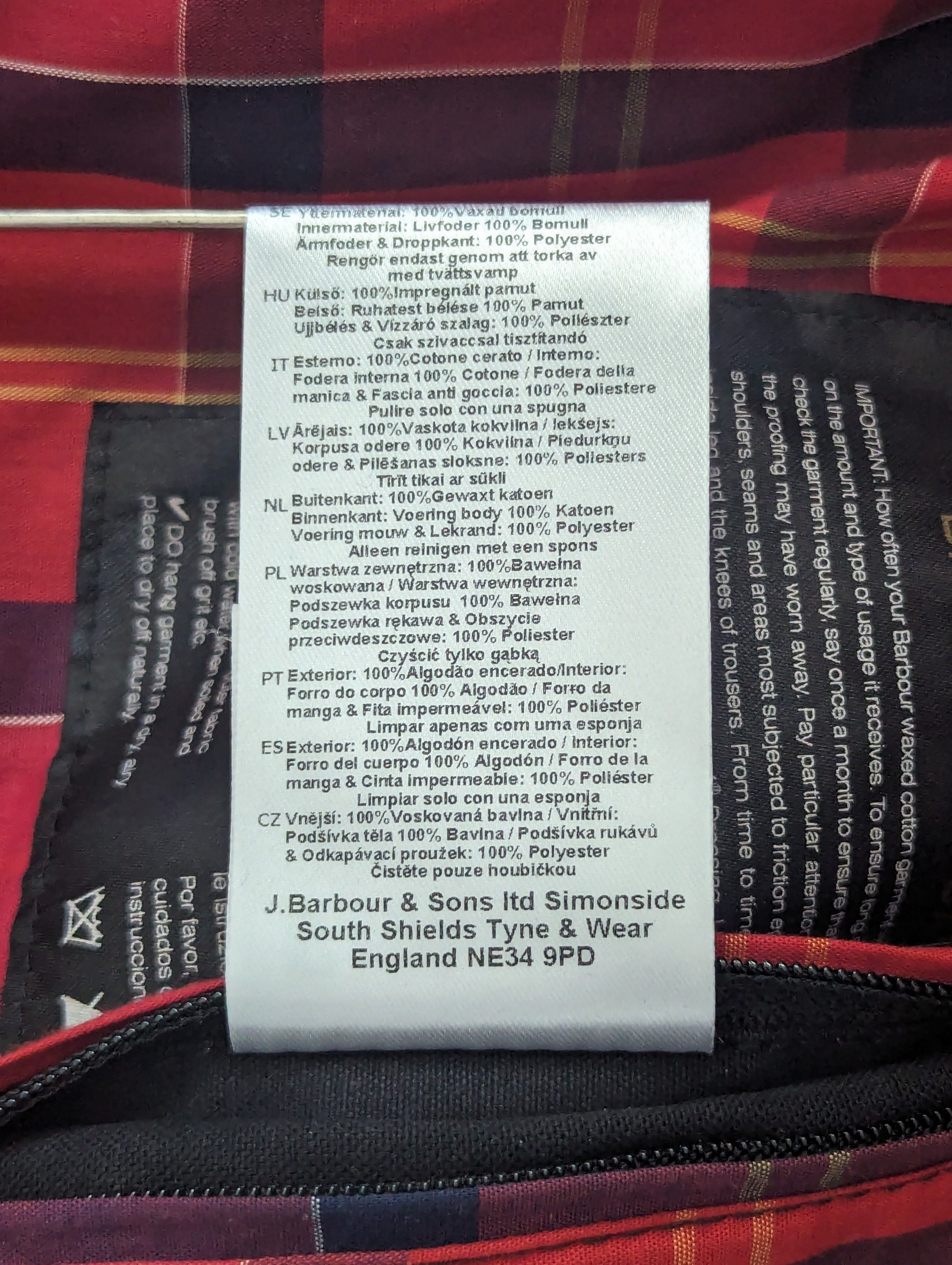 Barbour Barbour Dera Wax International Jacket Motorcycle Clothing Size XL / US 12-14 / IT 48-50 - 21 Thumbnail