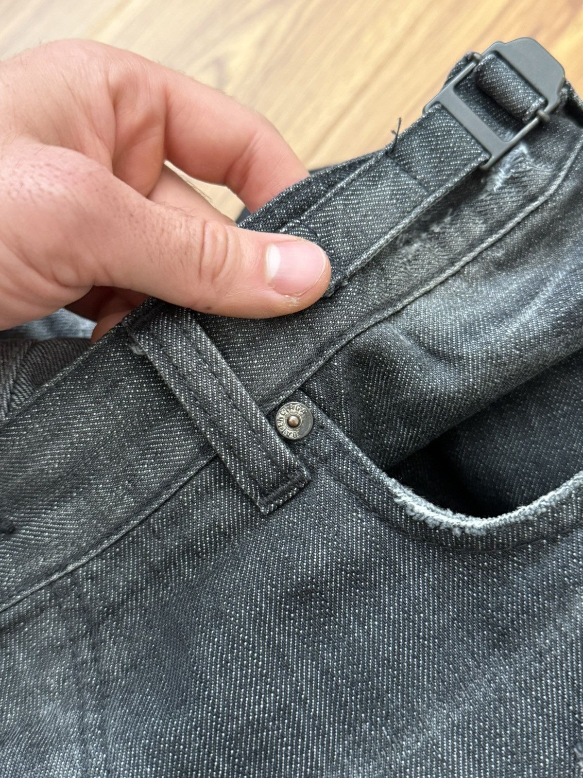 Balenciaga SS22 Destroyed Super Baggy Skater Denim Size US 34 / EU 50 - 14 Thumbnail