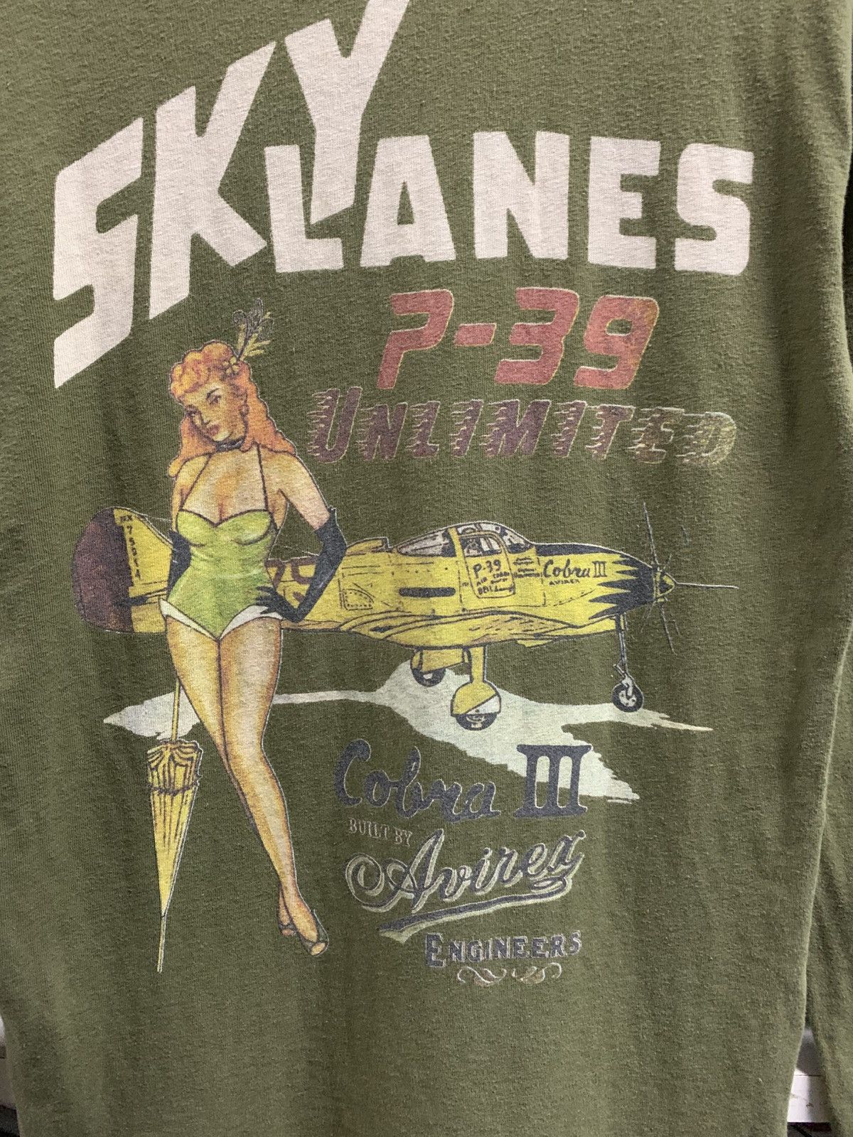 Avirex × Vintage Vintage Avirex “Sky Lanes P-39 Unlimited” Shirt Size US L / EU 52-54 / 3 - 2 Thumbnail