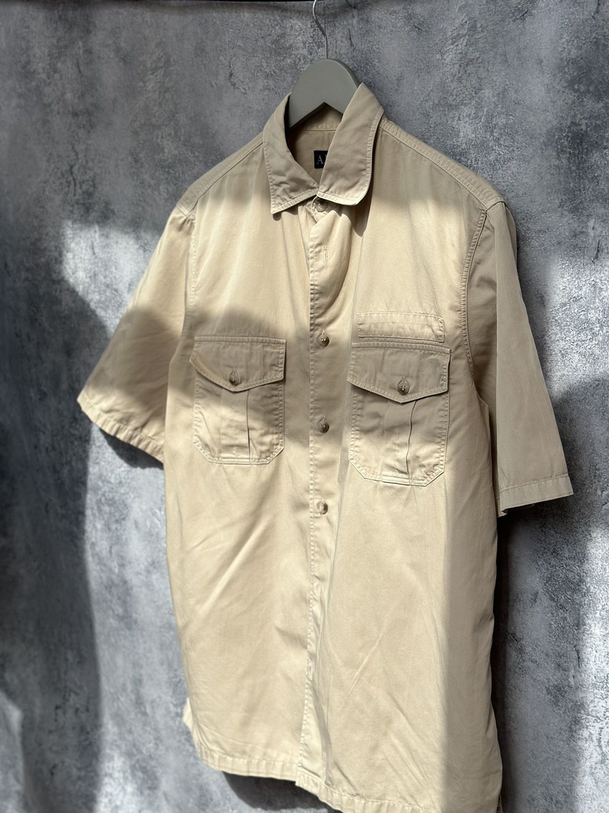 Armani × Vintage Armani Jeans Vintage Short Sleeve Made In Italy Pockets Size US M / EU 48-50 / 2 - 1 Thumbnail