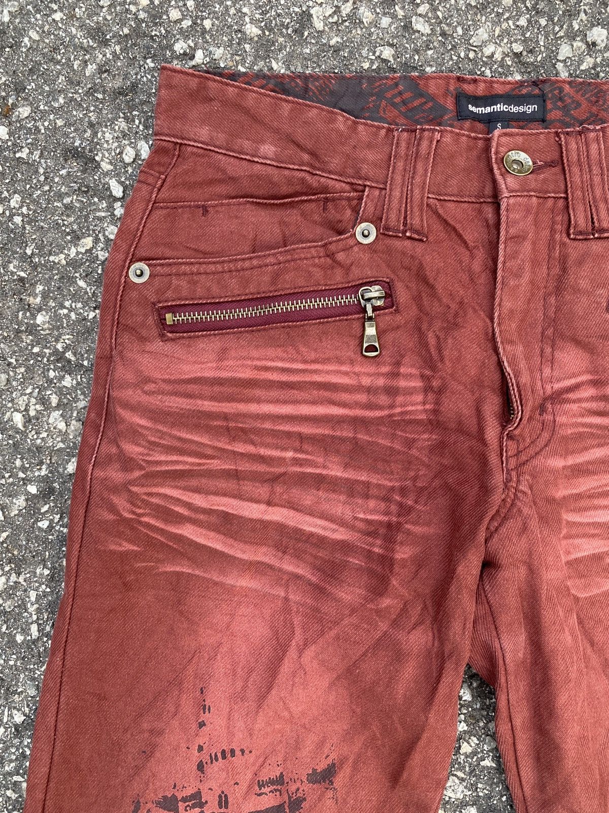Japanese Brand × semanticdesign 2000s Semantics Design Claw Marks Double Zip Jeans Size US 29 - 7 Thumbnail