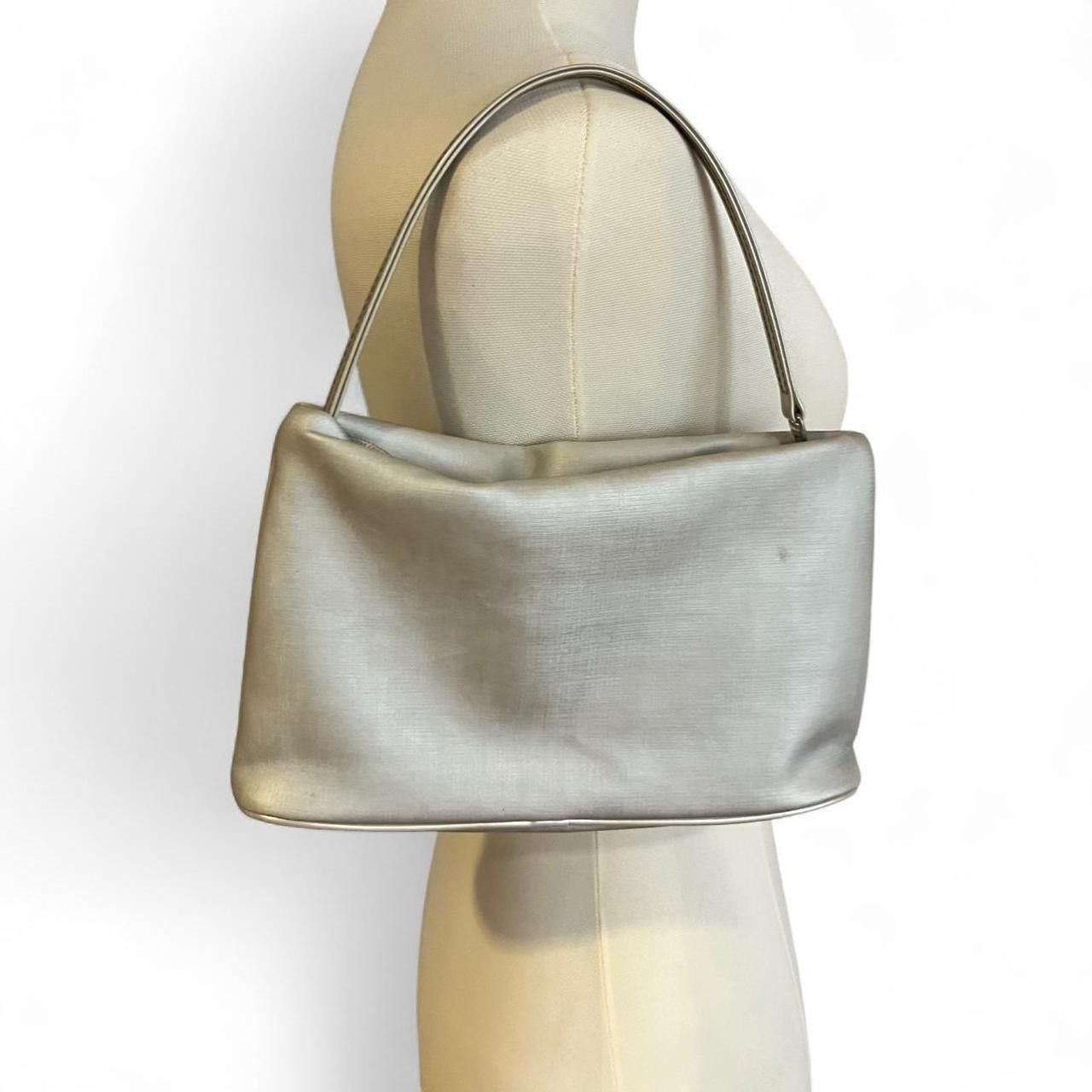 Other Y2K Silver light blue satin baguette bag Size ONE SIZE - 4 Thumbnail