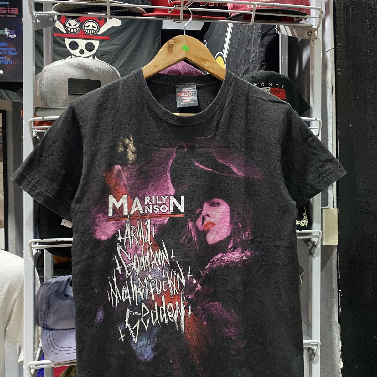 Band Tees × Marilyn Manson × Vintage RARE Vintage 2000s Marilyn Manson We’re From America tshirts Size US M / EU 48-50 / 2 - 3 Thumbnail