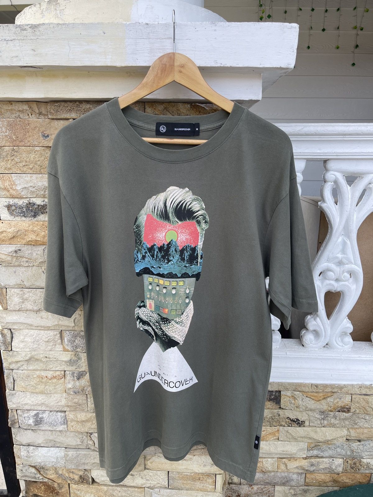 GU Rare🔥Undercover X Gu Army Green Tee Size US L / EU 52-54 / 3 - 1 Thumbnail