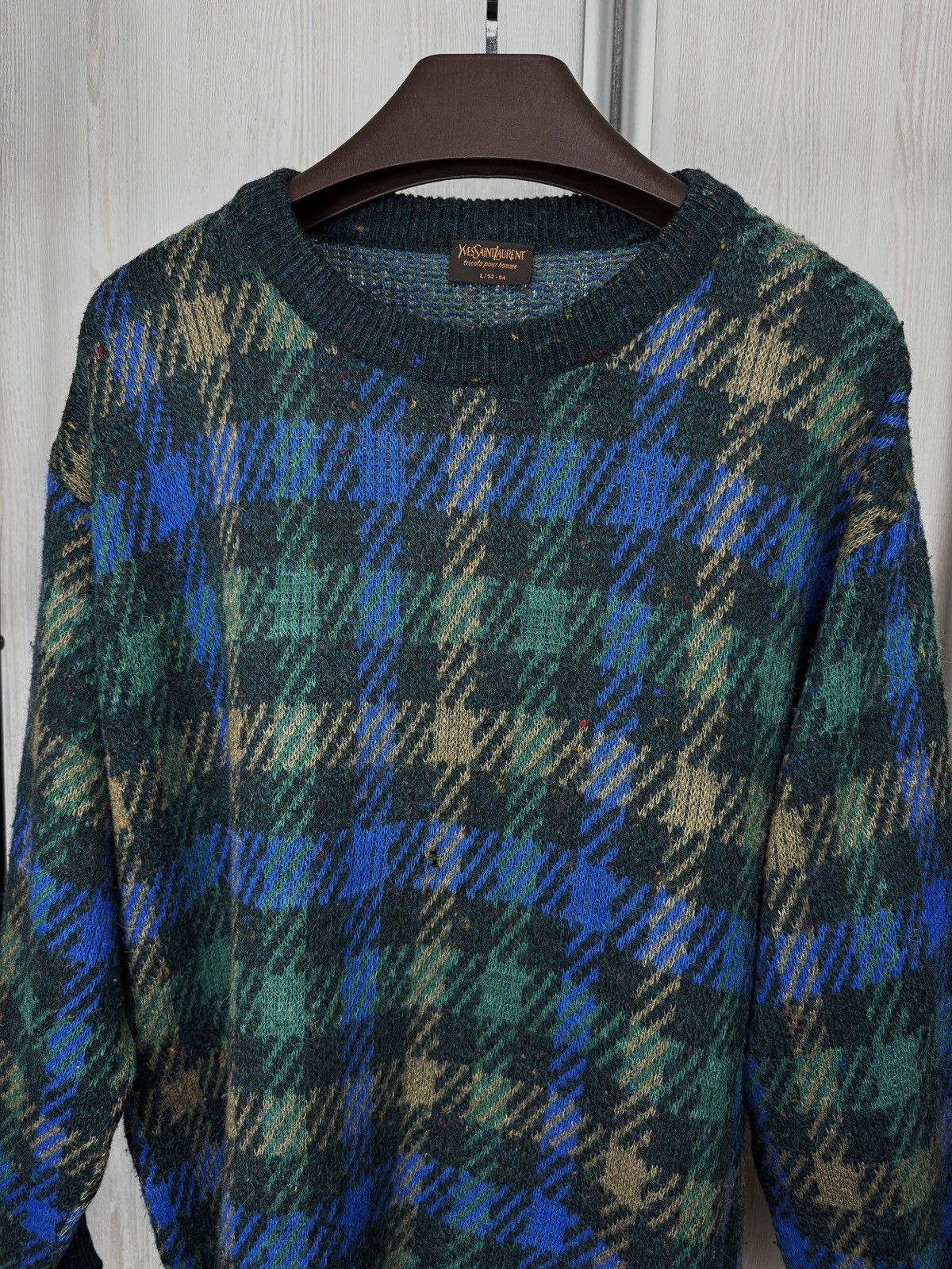 Yves Saint Laurent Yves Saint Laurent Vintage Knit Sweater Mohair Wool Alpaka Size US L / EU 52-54 / 3 - 3 Thumbnail