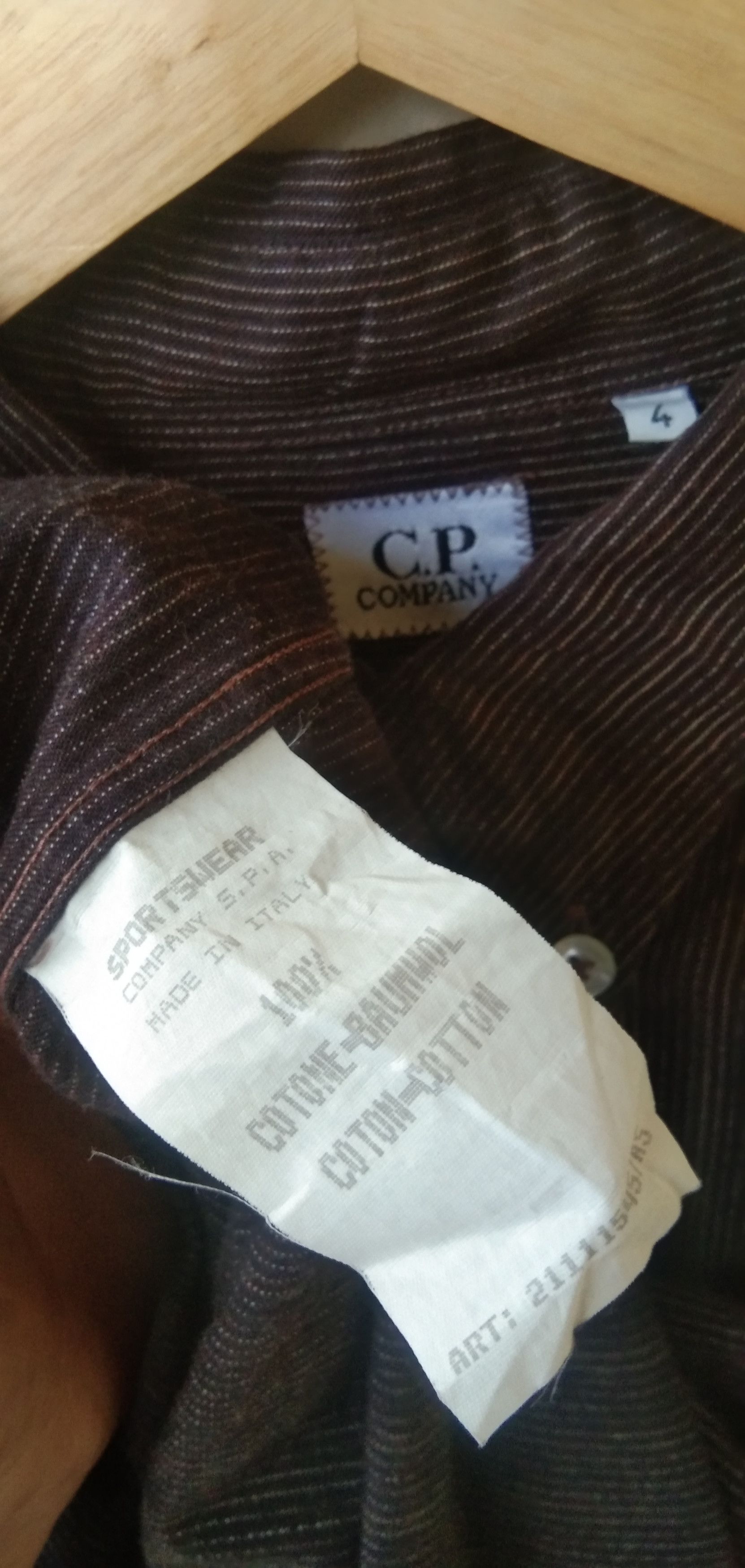 C.P. Company × Vintage Cp company brown stripe button shirt Size US XL / EU 56 / 4 - 5 Thumbnail