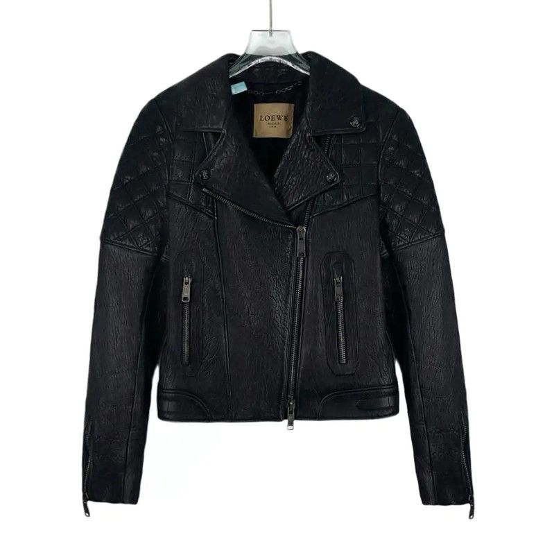 Loewe Loewe Black Sheepskin Leather Women's Jacket 0089 Size S / US 4 / IT 40 - 1 Thumbnail