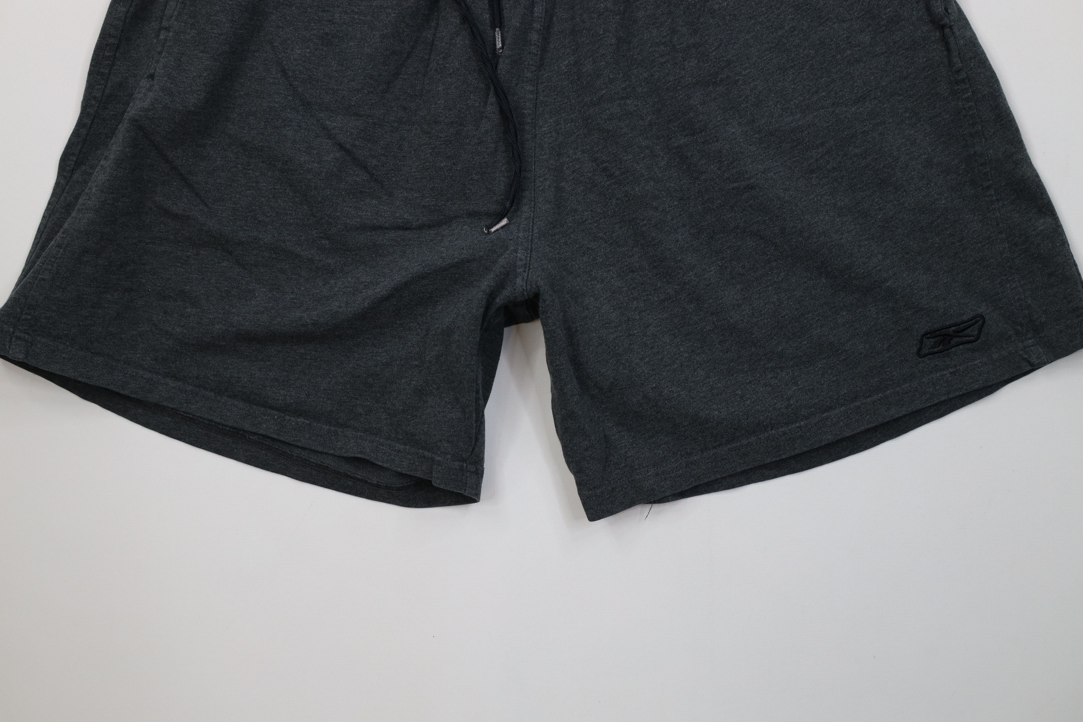 Reebok Vintage 90s Reebok Logo Above Knee Shorts Gray Cotton Size US 36 / EU 52 - 4 Thumbnail