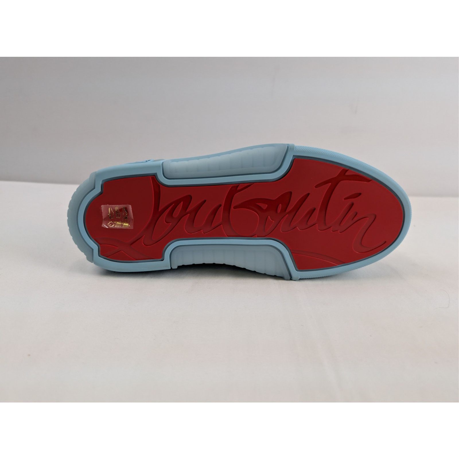 Christian Louboutin o1rshd1 Astroloubi low-top sneaker in light blue and white Size US 9 / EU 42 - 13 Thumbnail