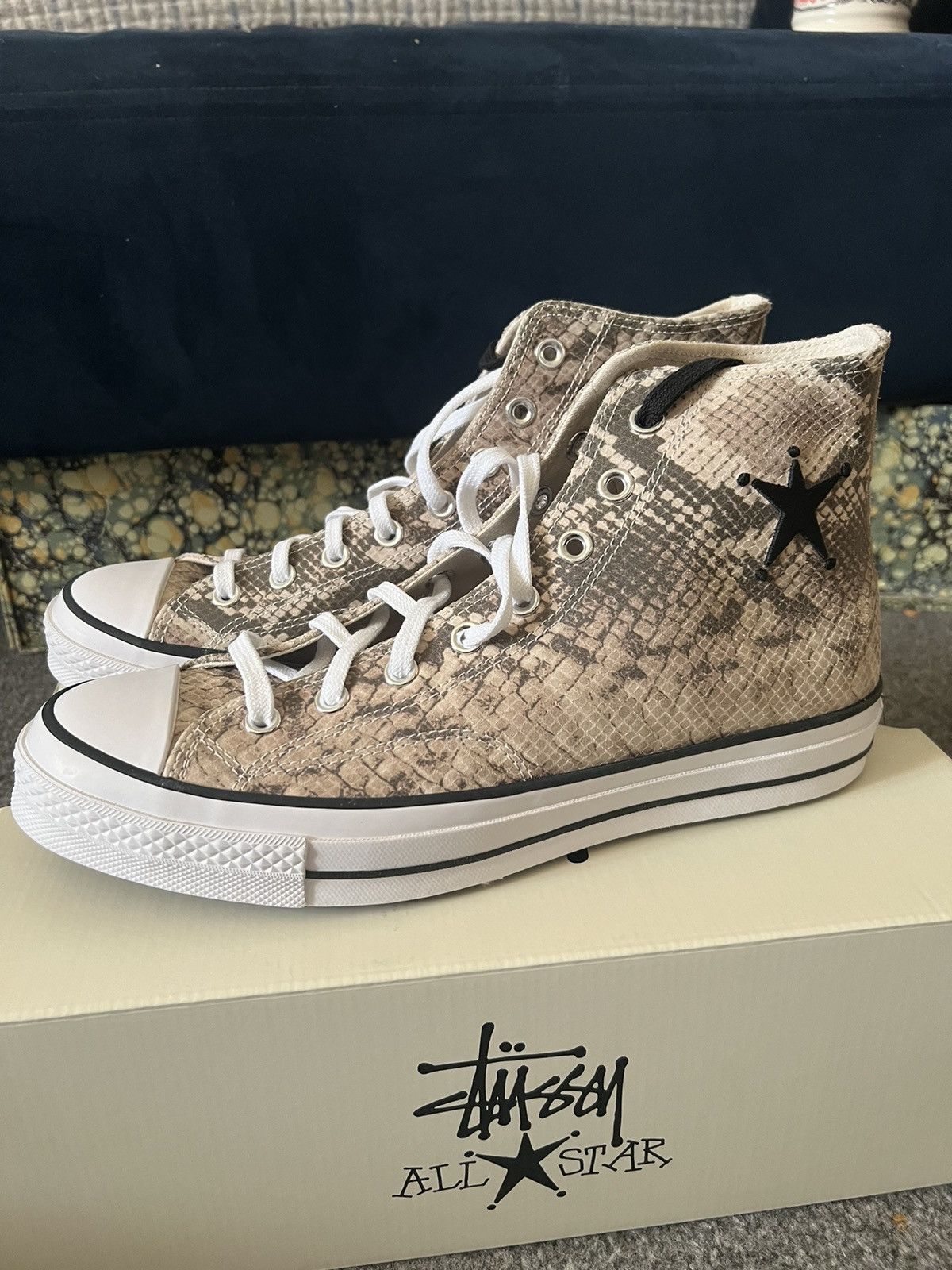 Converse Stussy Converse x Stussy Snakeskin UK 10 US10 Grailed