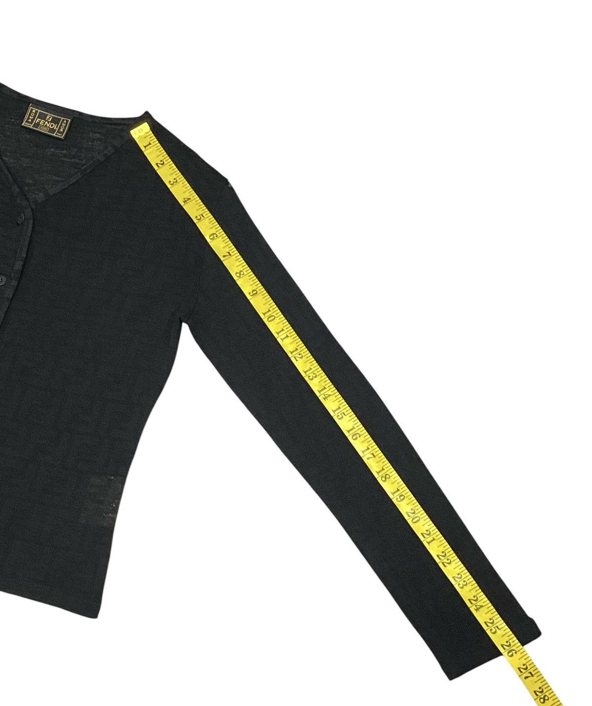 Fendi Vintage Fendi Monogram V-Neck Cardigan Size M / US 6-8 / IT 42-44 - 16 Thumbnail