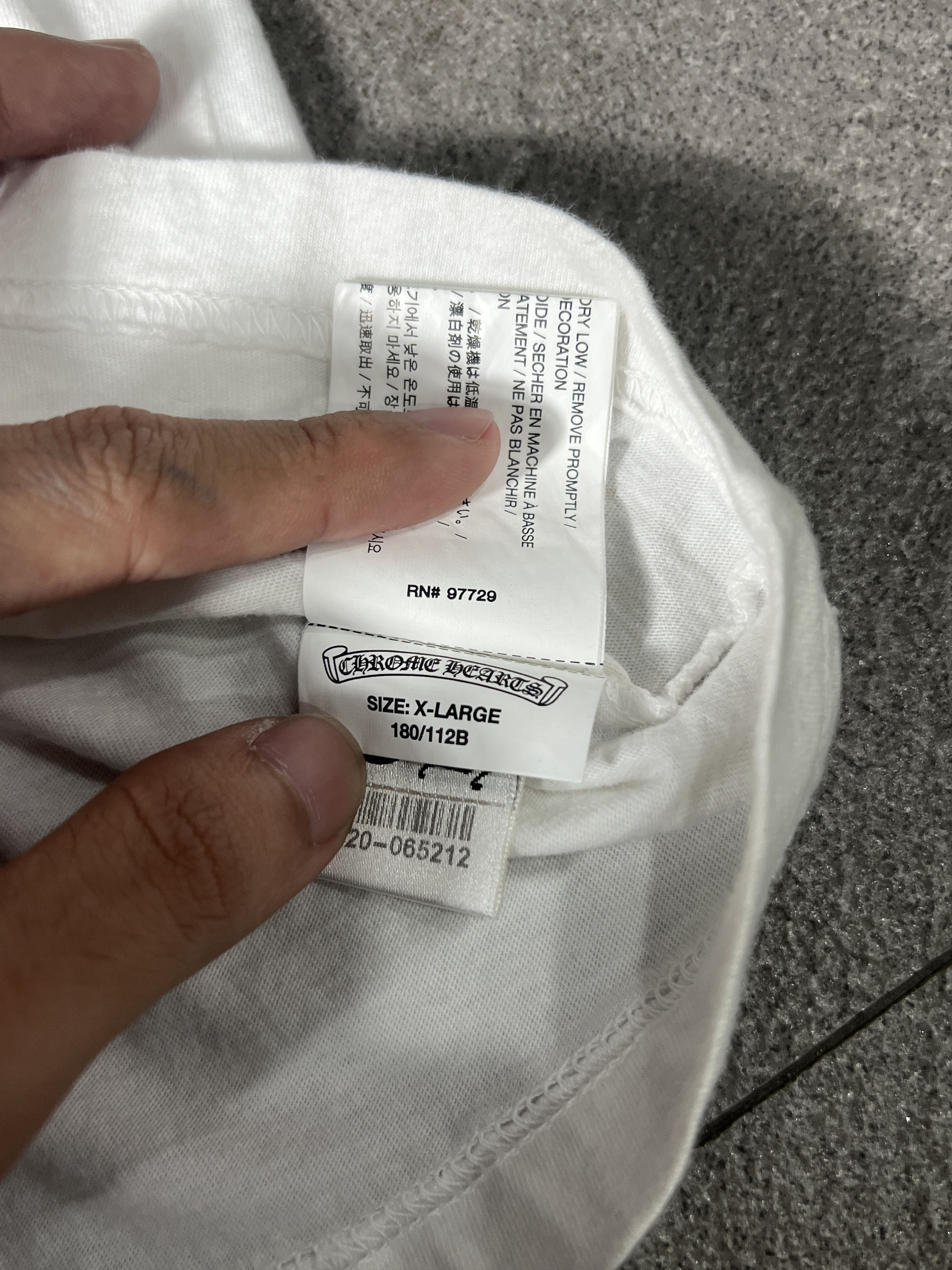 Chrome Hearts Chrome Hearts Gradient Logo L/S Tee White XL USA Size US XL / EU 56 / 4 - 7 Thumbnail
