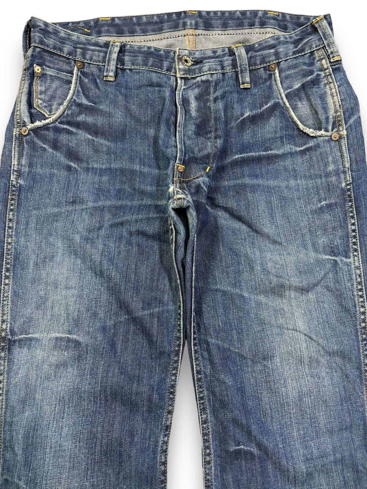 Ralph Lauren Vintage Ralph Lauren Button Fly Blue Faded Loose Fit Jeans Size US 32 / EU 48 - 3 Thumbnail