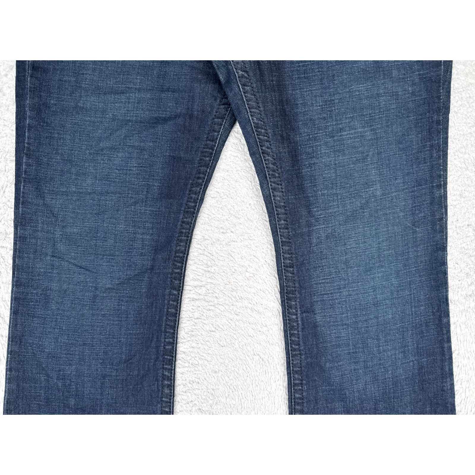 Lee Lee Jeans Womens 12S Slender Secret Bootcut Denim Blue Mid Rise 30 Inseam 32 Waist Floral Pockets Stretch Vintage No N/A Size 34" / US 12 / IT 48 - 3 Thumbnail