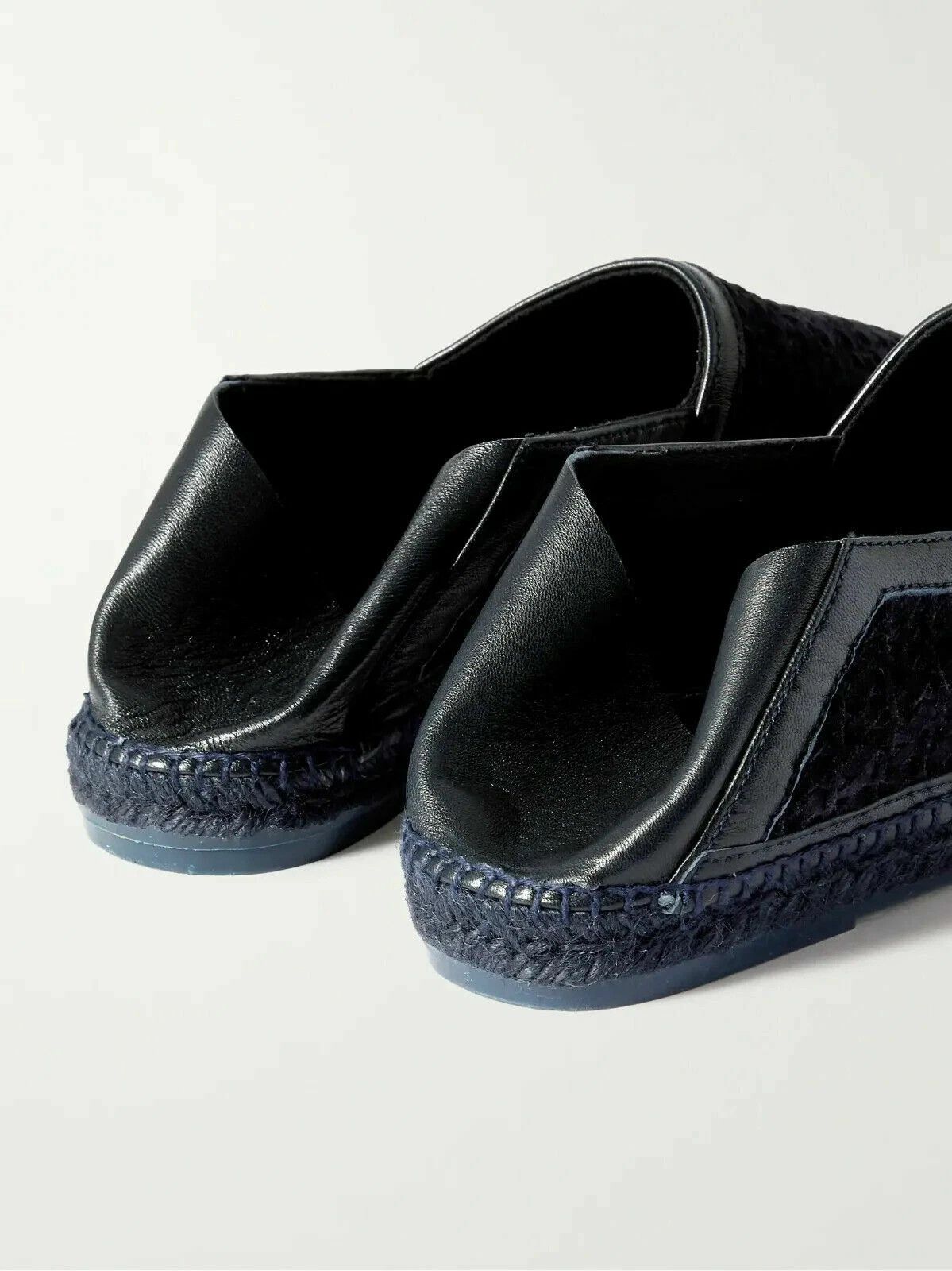 Tom Ford Barnes BRAIDED SUEDE Woven Leather Espadrille Navy Size US 7 / EU 40 - 3 Thumbnail