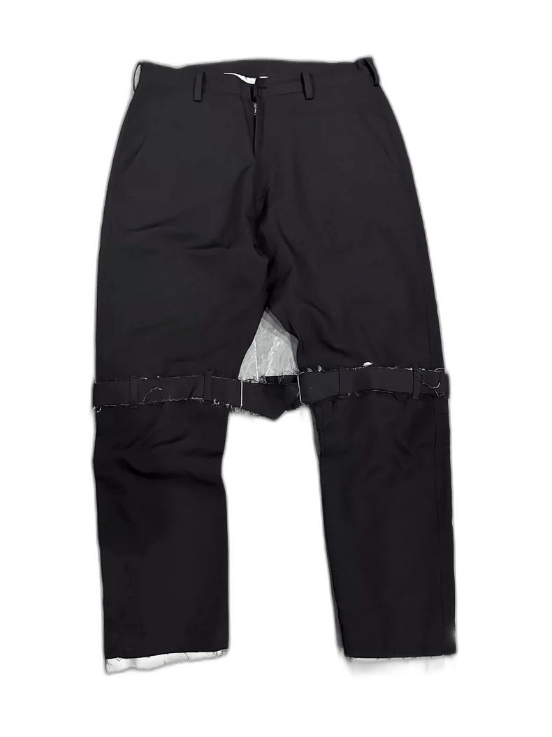 Raf Simons Sulvam Belted Zipper Trousers Long Pants Size US 32 / EU 48 - 1 Thumbnail