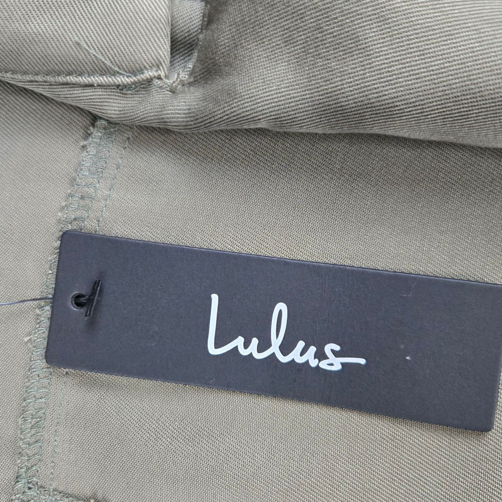 Other Olive Green Tencel Draped Open Front Utility Jacket Size XS Size XS / US 0-2 / IT 36-38 - 5 Thumbnail
