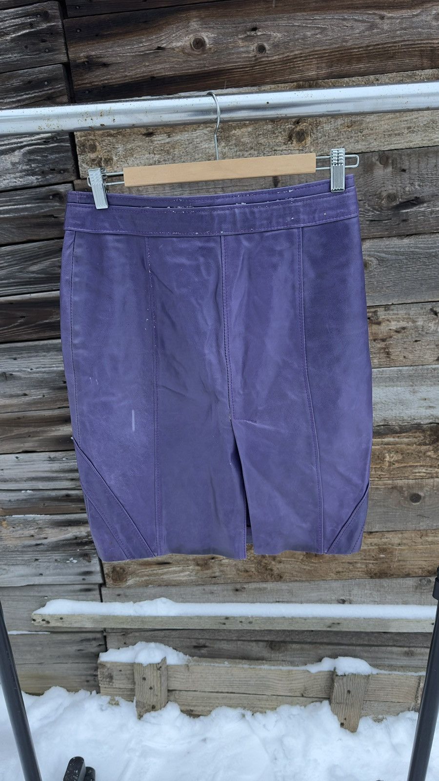 Versus Versace RARE Late Ittierre Era of Versus Versace (2005)Leather Skirt Size 26" / US 2 / IT 38 - 5 Thumbnail